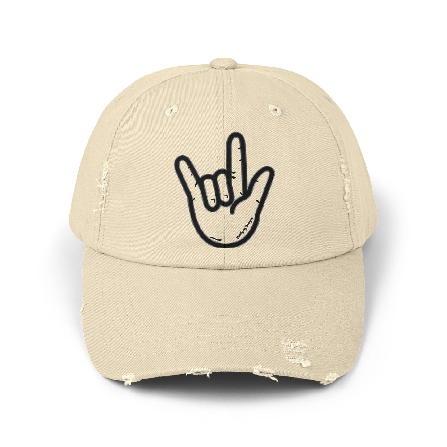 ILY Unisex Distressed Baseball Hat