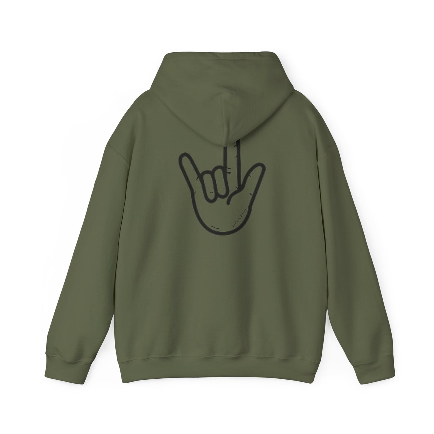 ILY Unisex Hooded Sweatshirt Front/Back