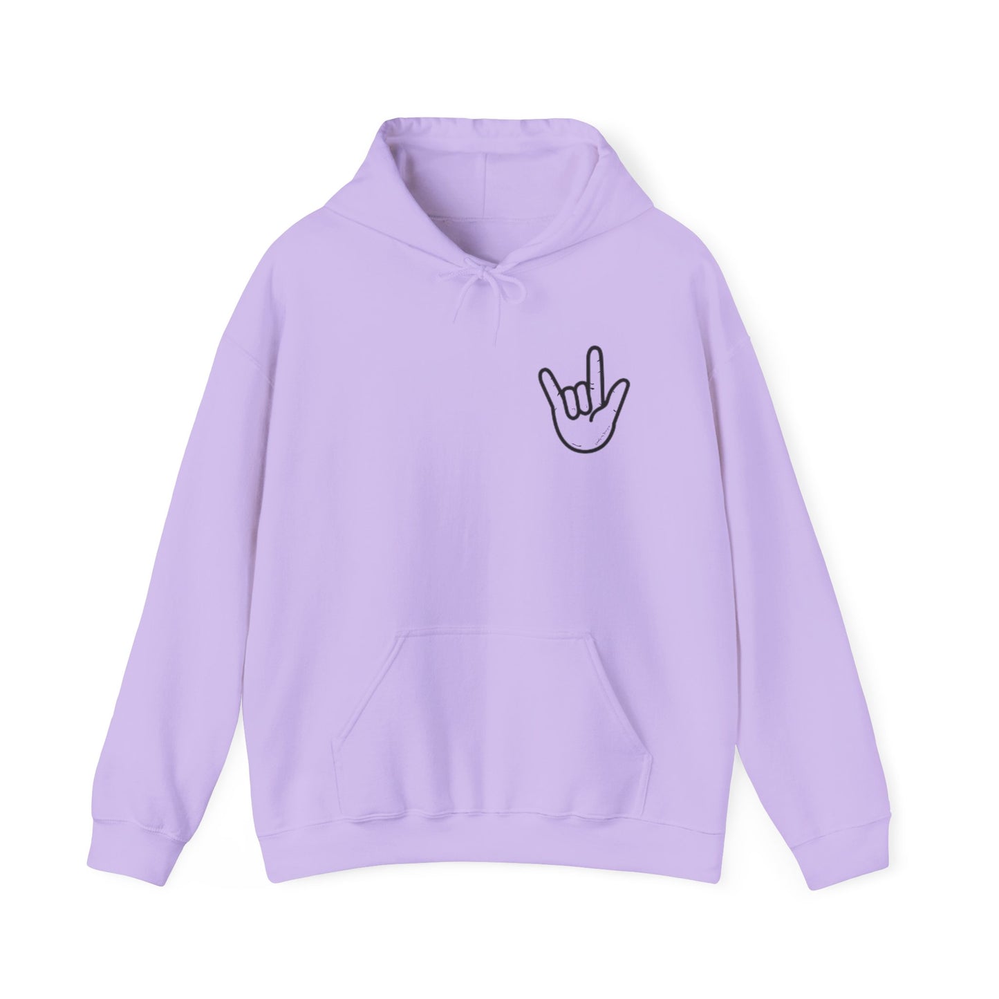 ILY Unisex Hooded Sweatshirt Front/Back