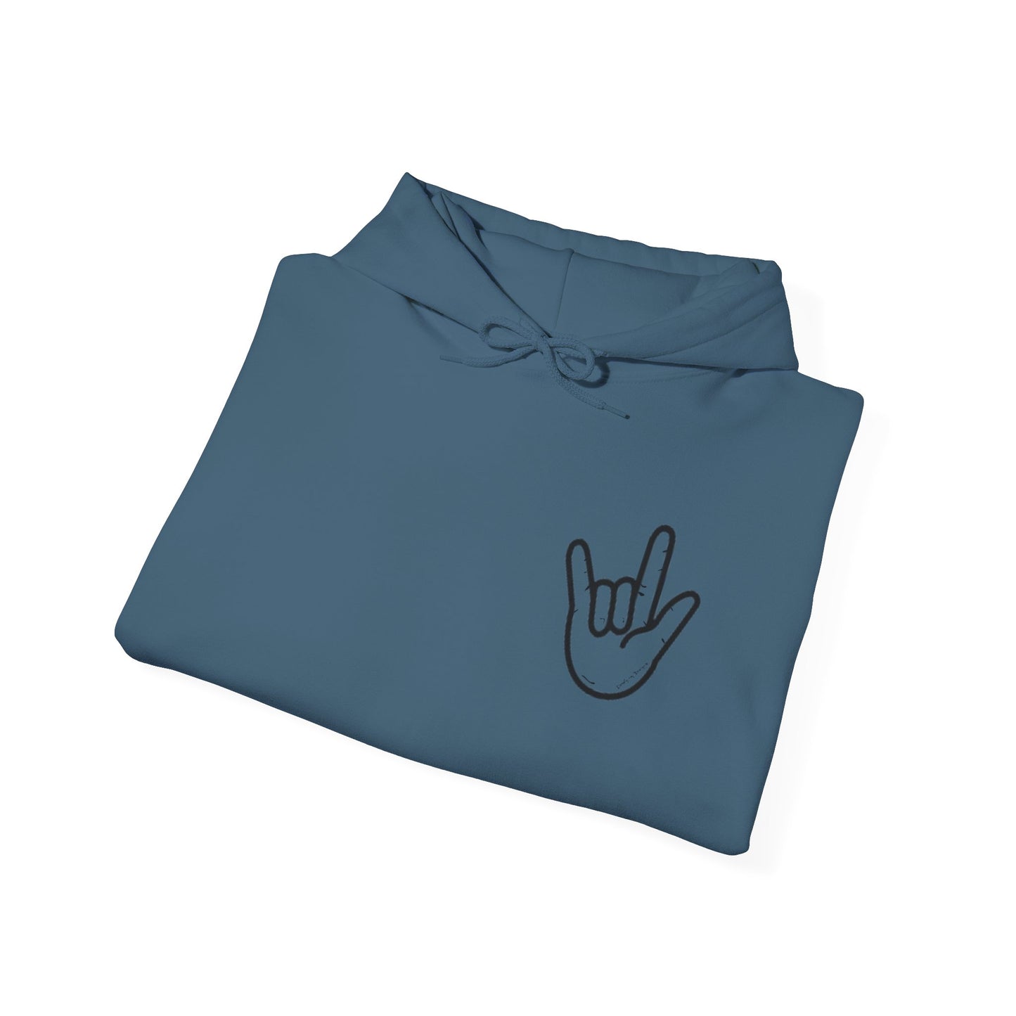 ILY Unisex Hooded Sweatshirt Front/Back