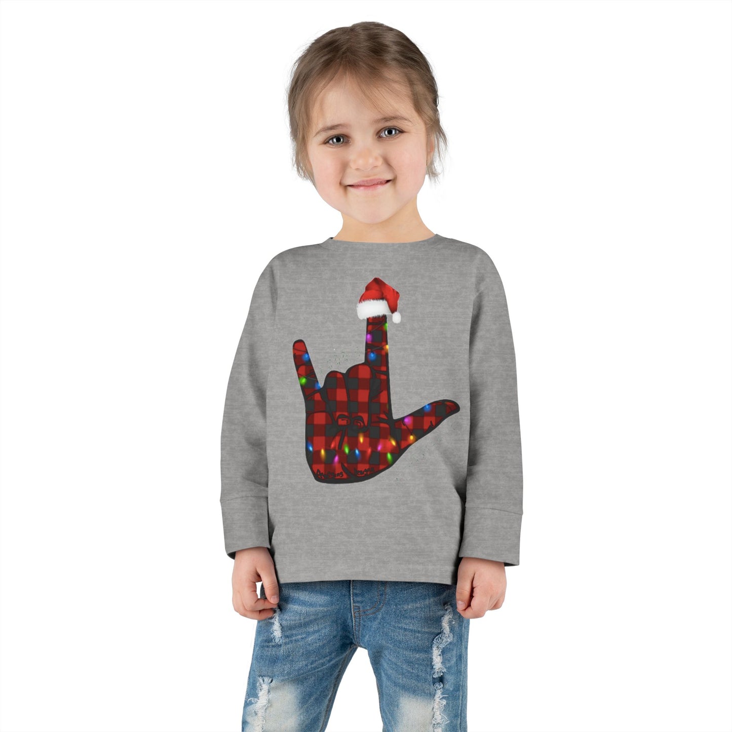 Merry Christmas ILY Toddler Unisex Long Sleeve