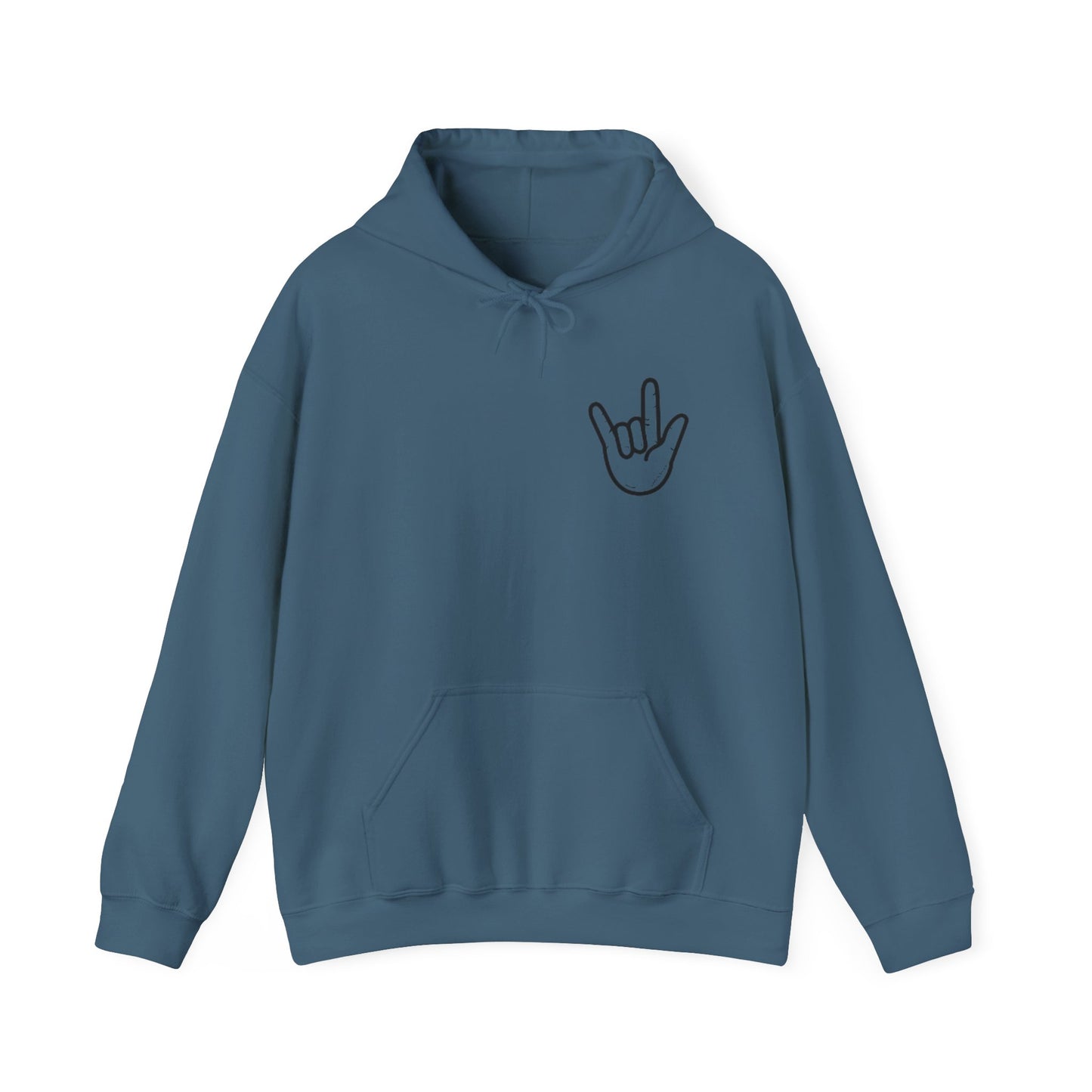 ILY Unisex Hooded Sweatshirt Front/Back