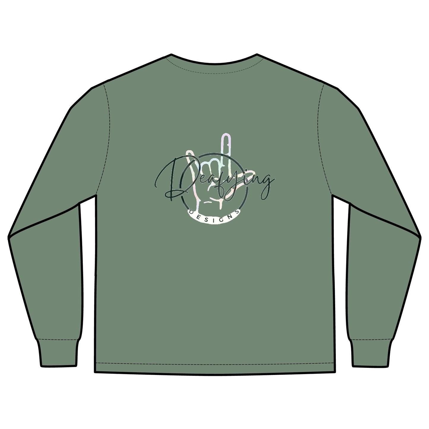 Deafying Designs Unisex Long Sleeve with Pocket