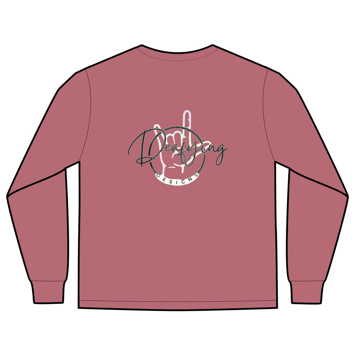 Deafying Designs Unisex Long Sleeve with Pocket