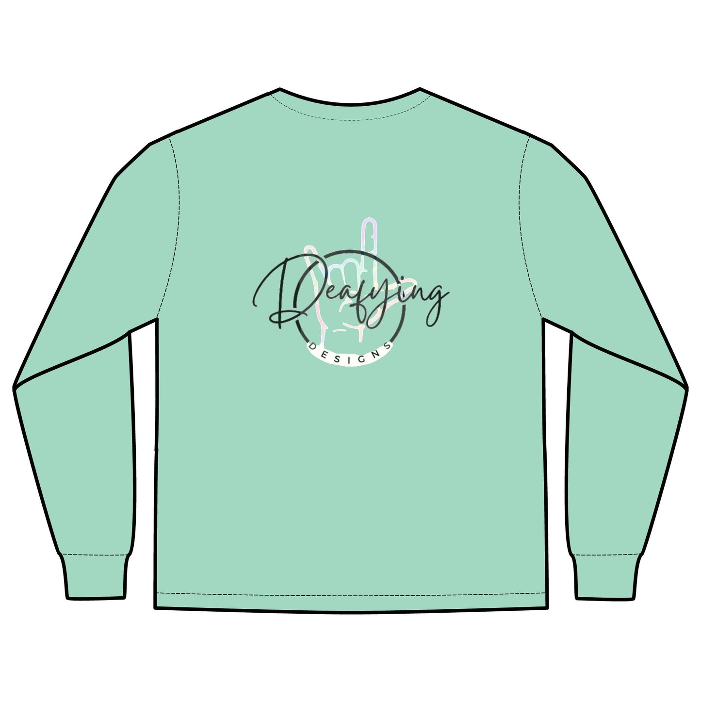 Deafying Designs Unisex Long Sleeve with Pocket