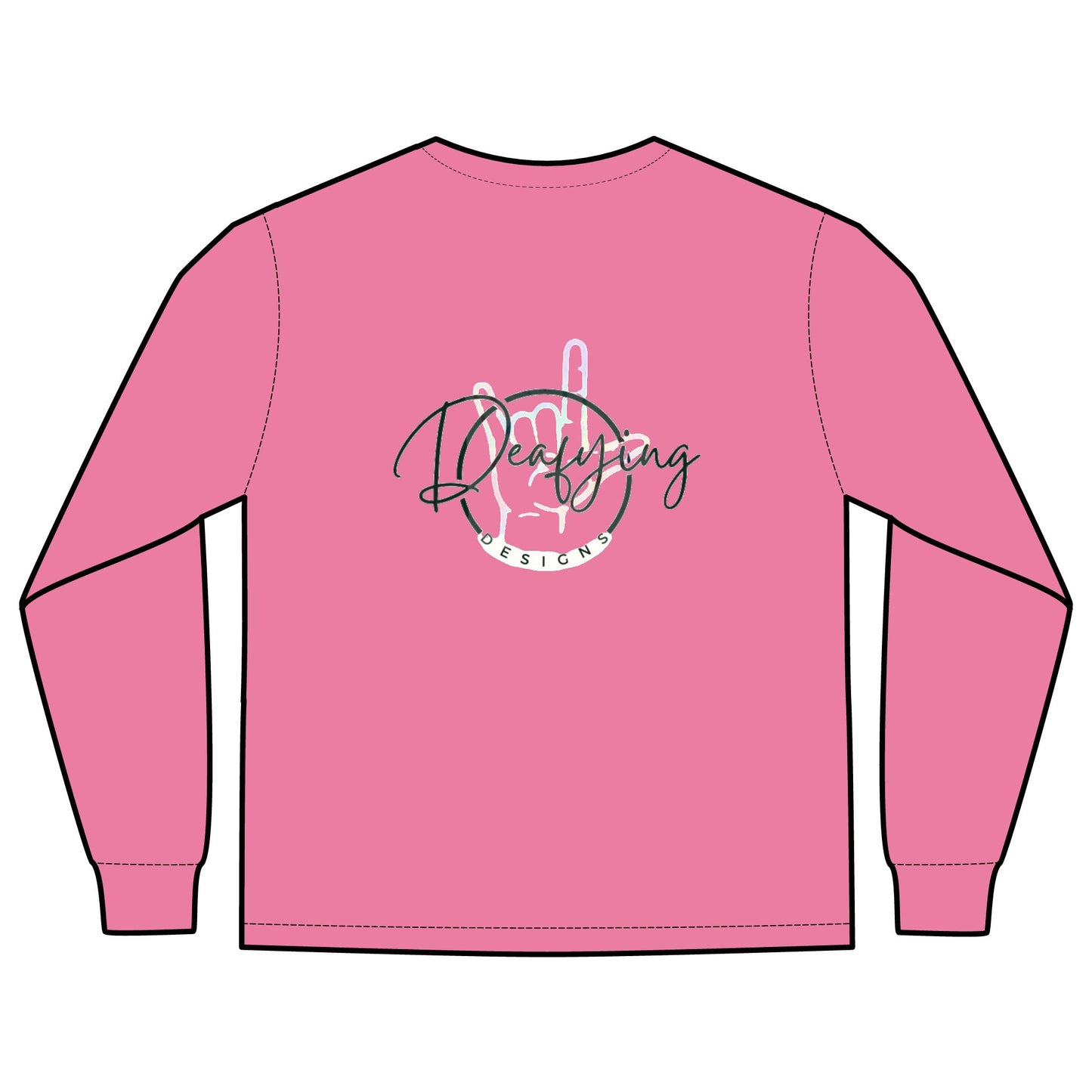 Deafying Designs Unisex Long Sleeve with Pocket