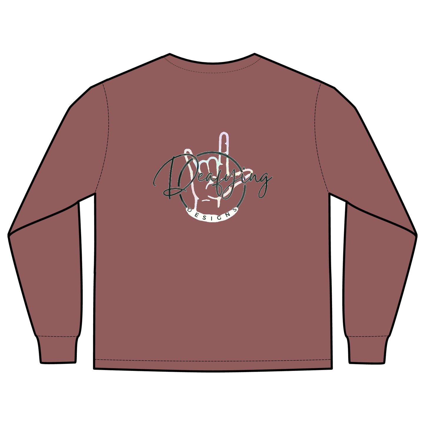 Deafying Designs Unisex Long Sleeve with Pocket