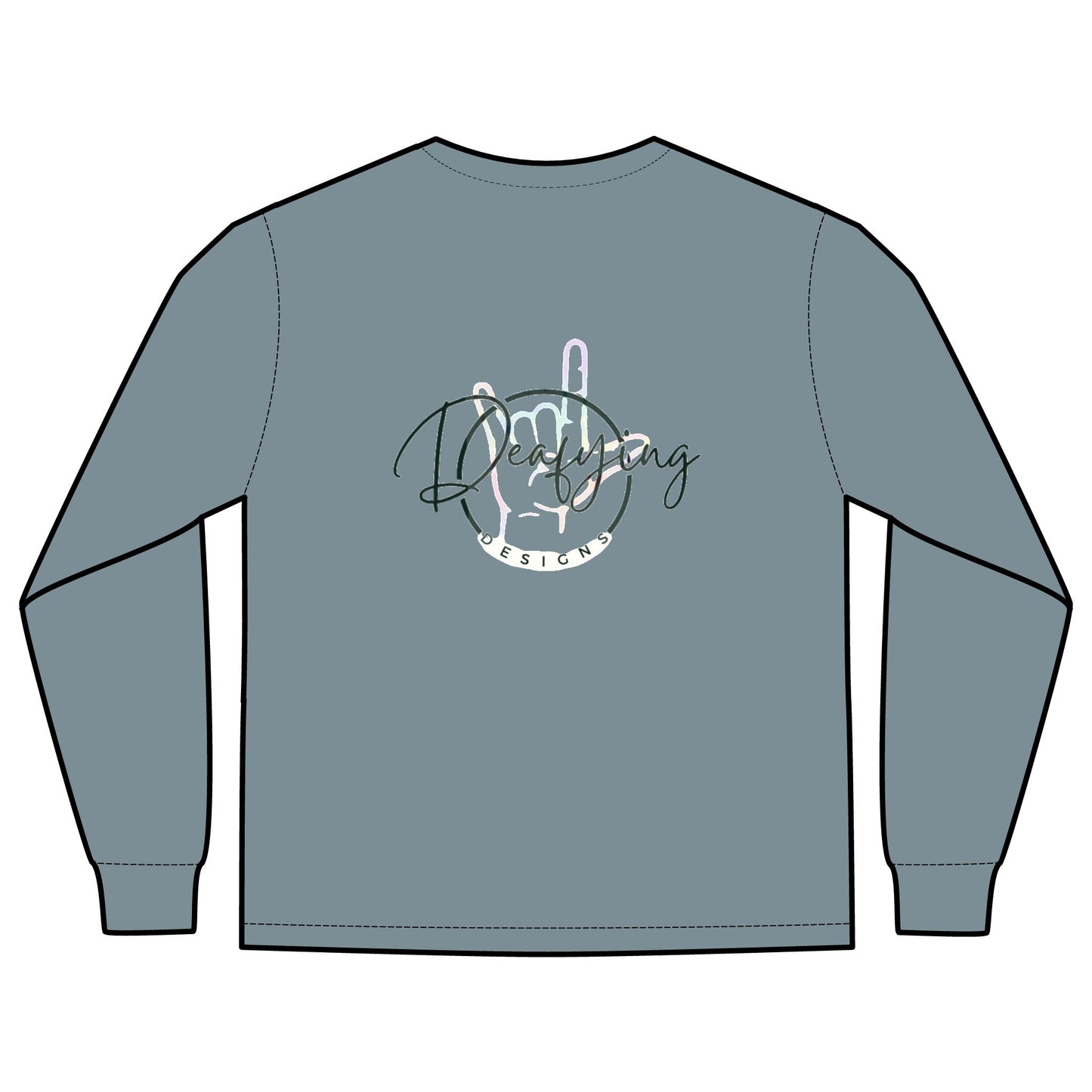 Deafying Designs Unisex Long Sleeve with Pocket