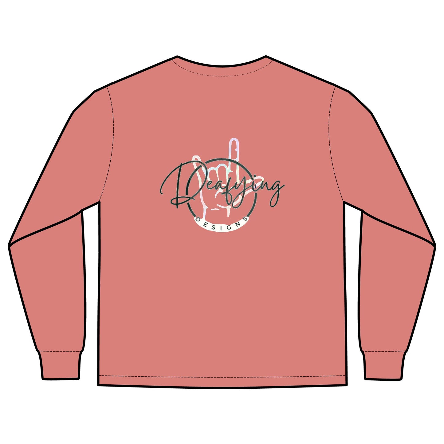 Deafying Designs Unisex Long Sleeve with Pocket