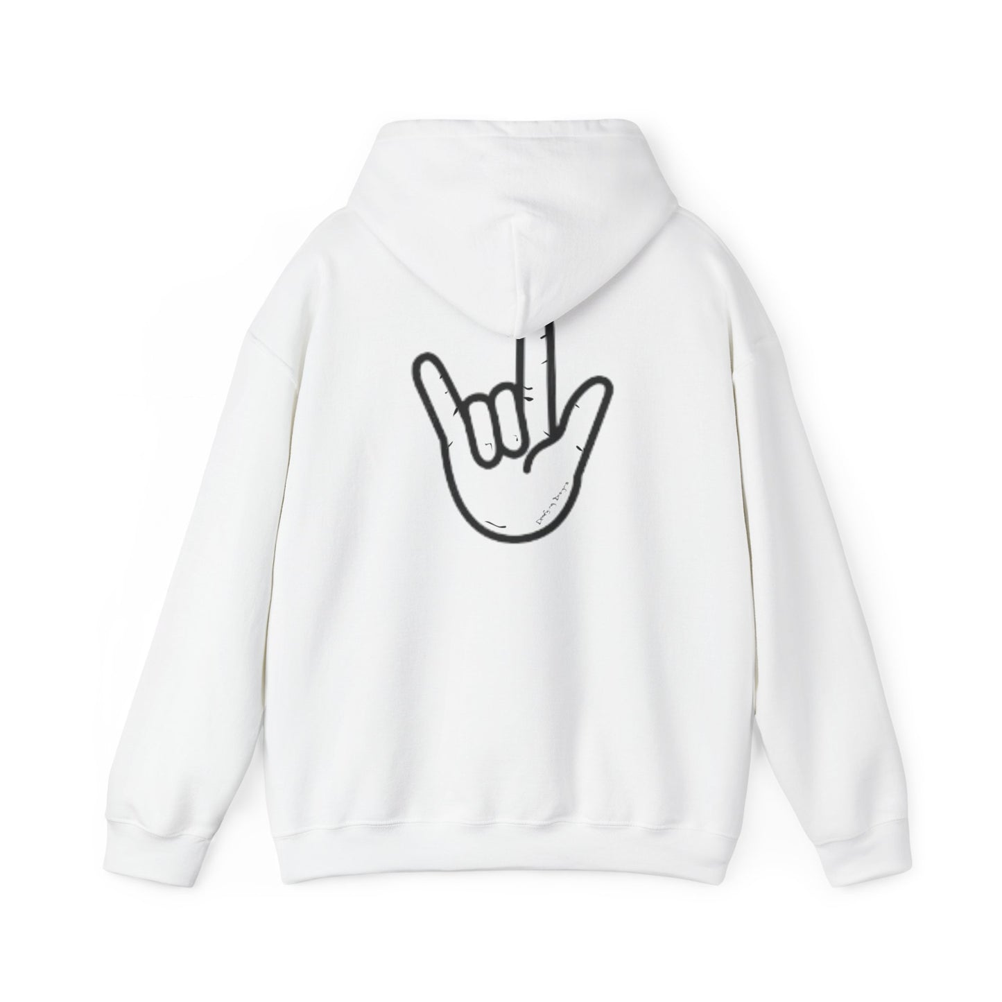 ILY Unisex Hooded Sweatshirt Front/Back