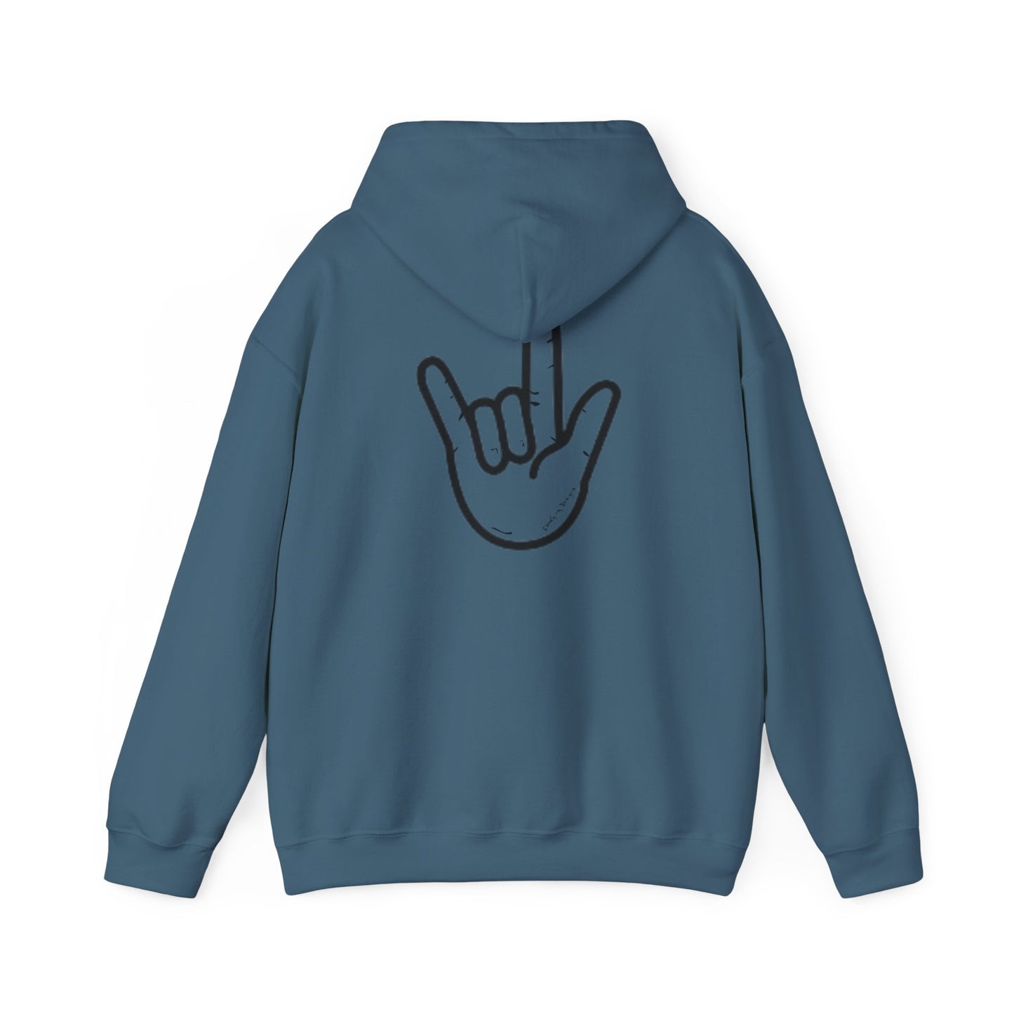 ILY Unisex Hooded Sweatshirt Front/Back