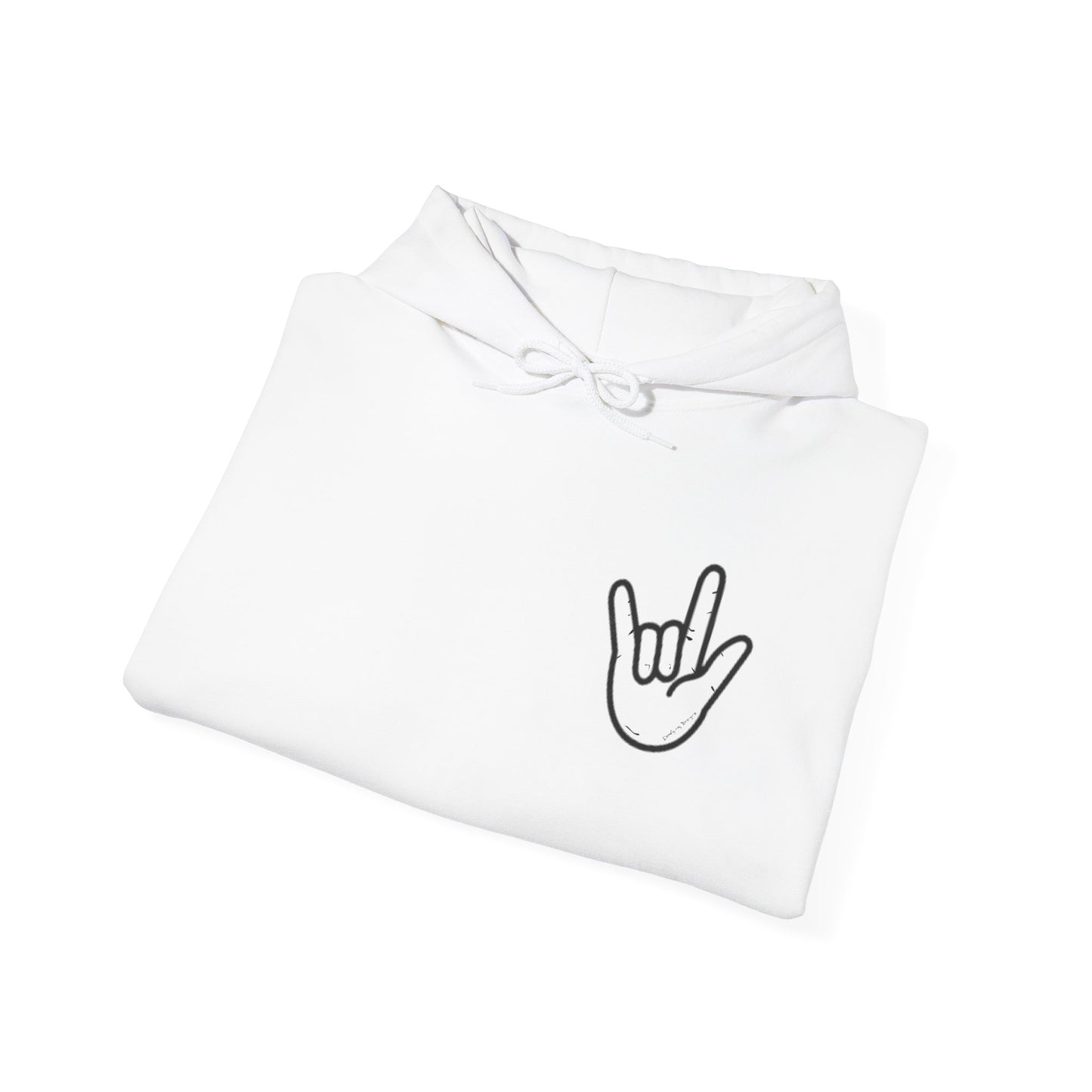 ILY Unisex Hooded Sweatshirt Front/Back