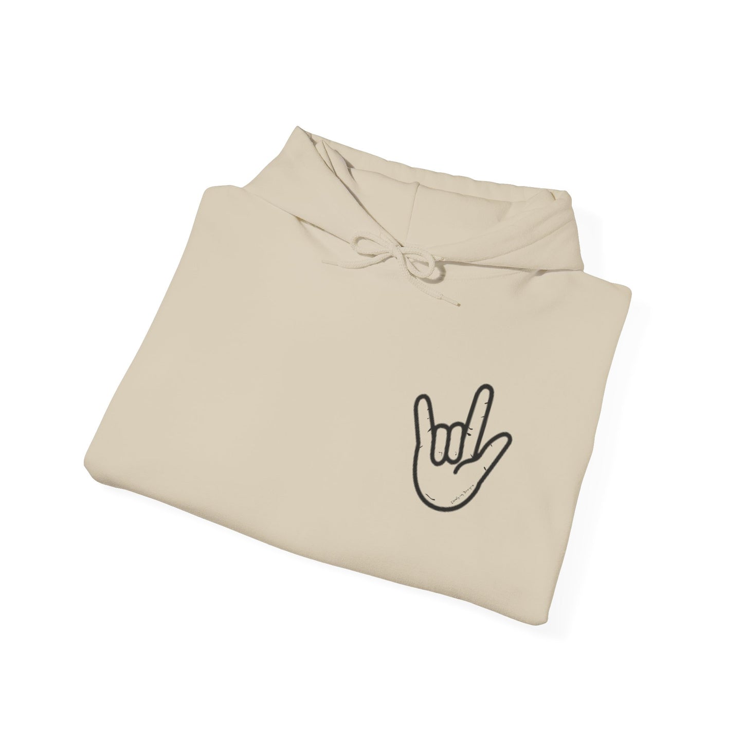 ILY Unisex Hooded Sweatshirt Front/Back