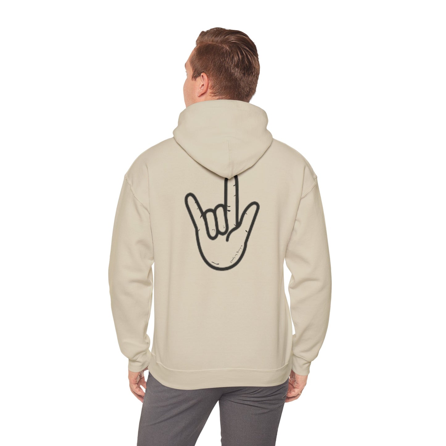 ILY Unisex Hooded Sweatshirt Front/Back