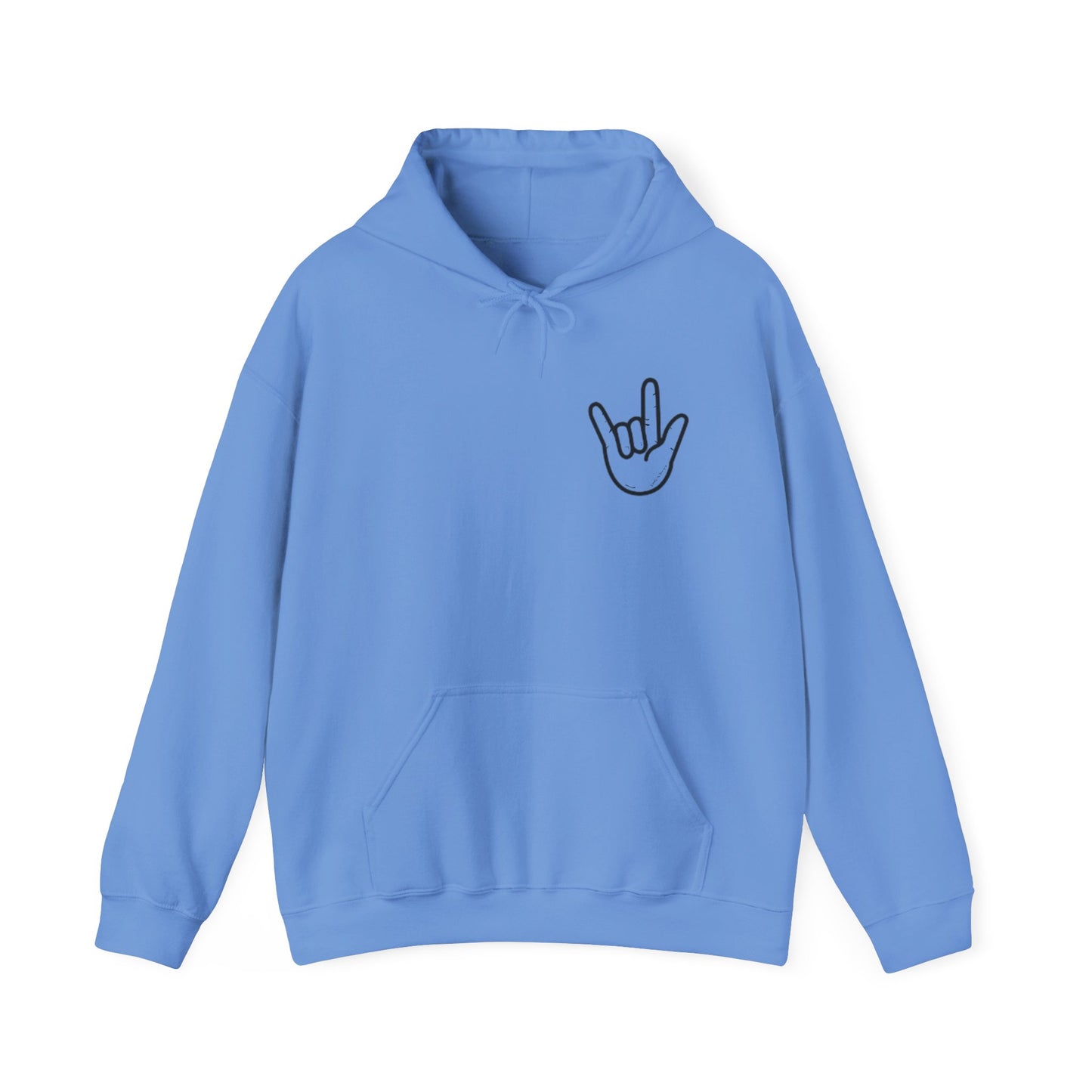 ILY Unisex Hooded Sweatshirt Front/Back