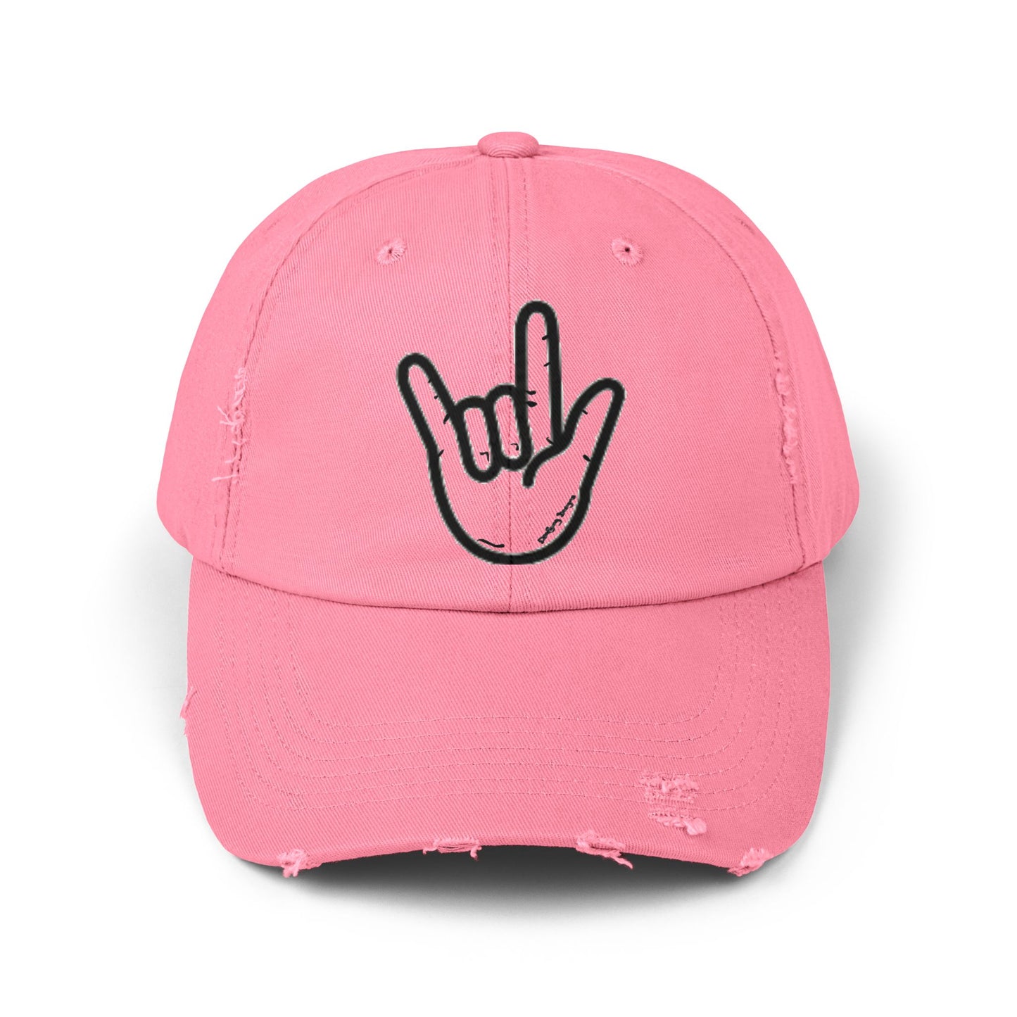 ILY Unisex Distressed Baseball Hat