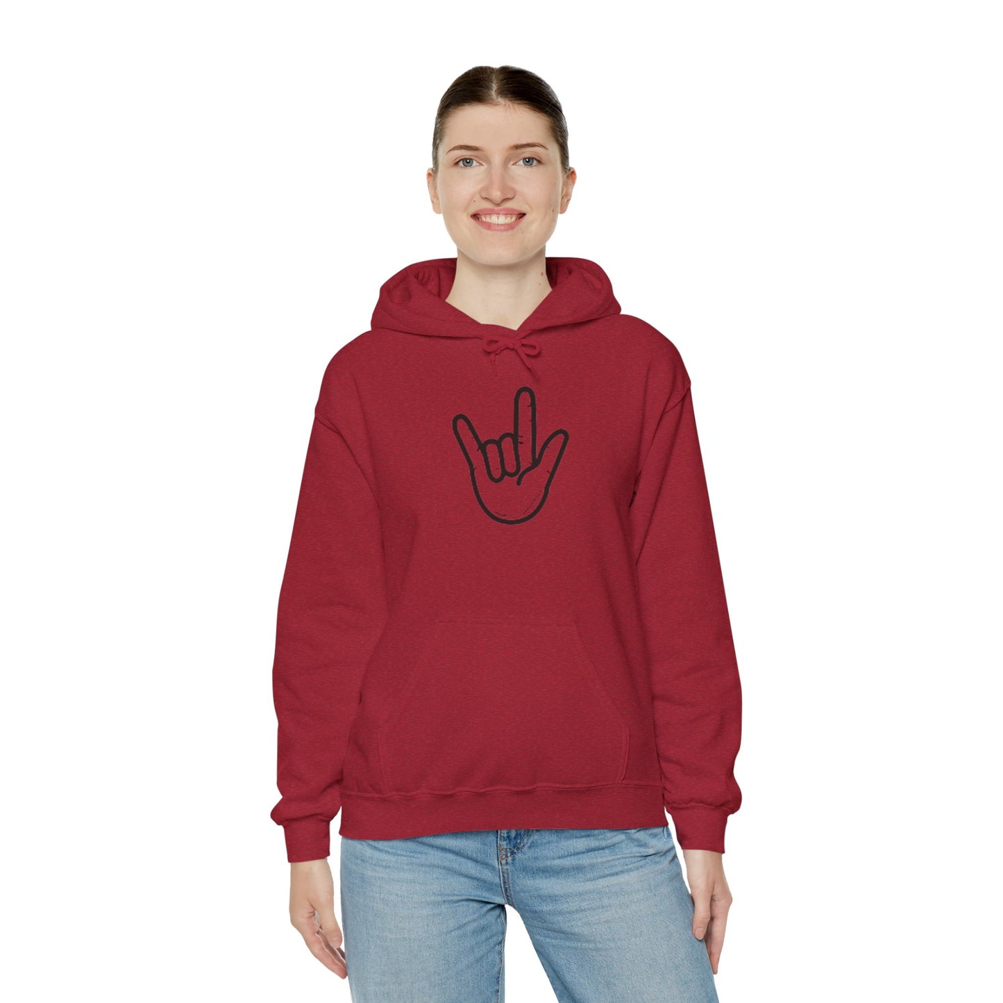 ILY Unisex Hooded Sweatshirt