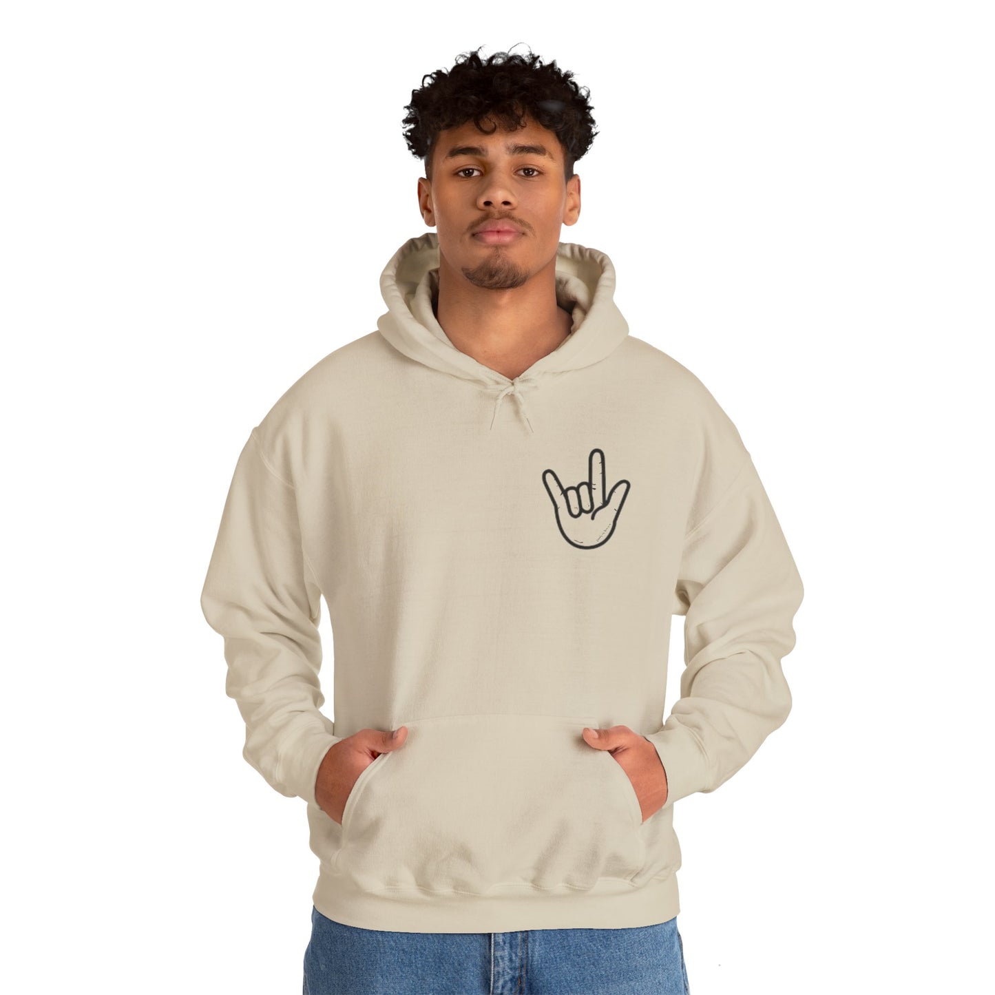ILY Unisex Hooded Sweatshirt Front/Back