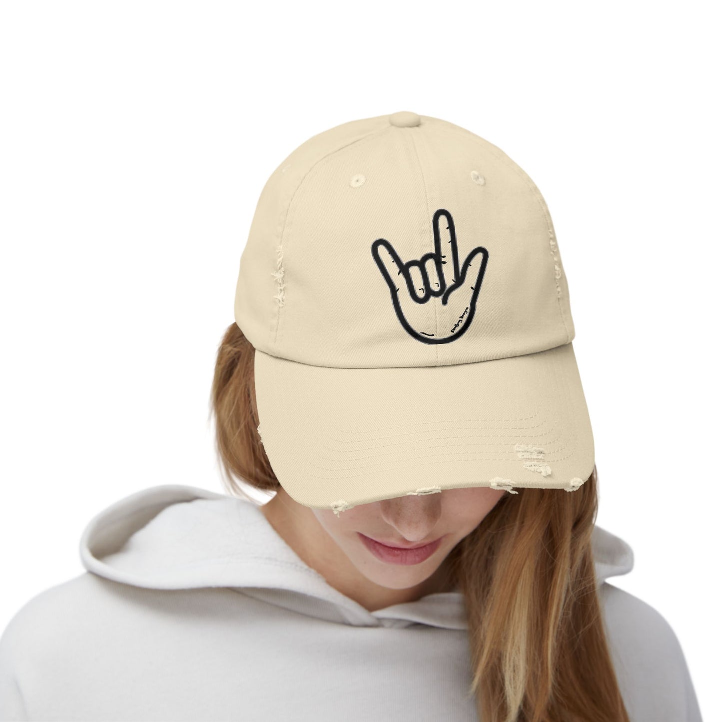 ILY Unisex Distressed Baseball Hat