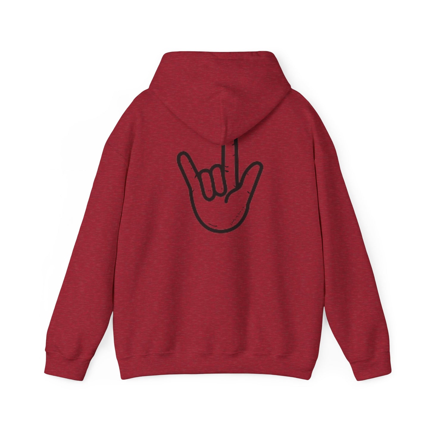 ILY Unisex Hooded Sweatshirt Front/Back