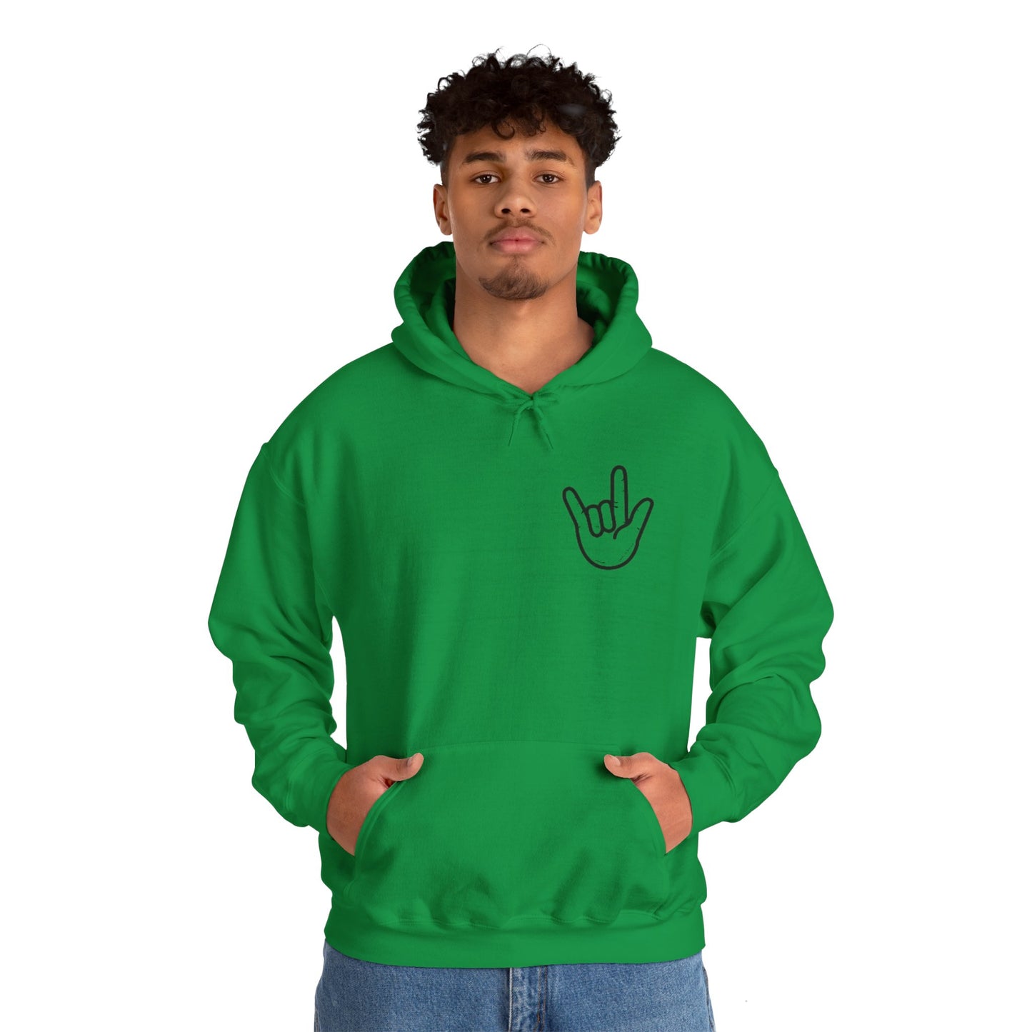 ILY Unisex Hooded Sweatshirt Front/Back