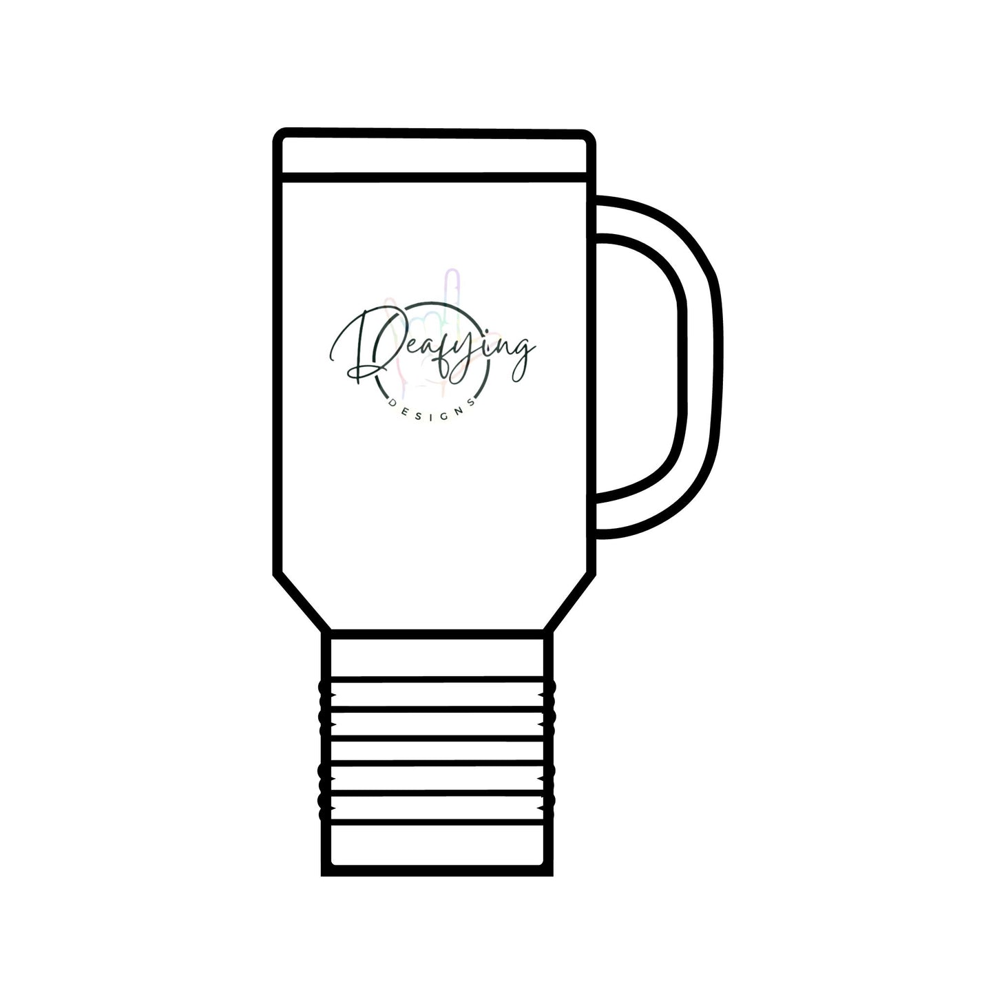 Deafying Designs Travel Mug