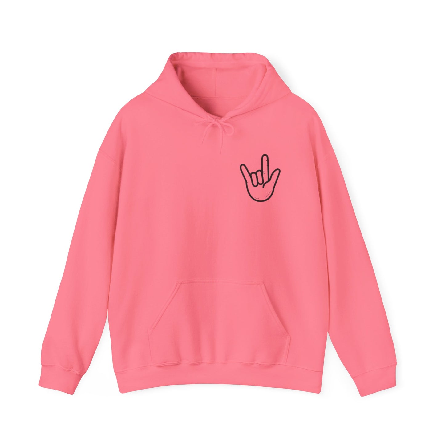 ILY Unisex Hooded Sweatshirt Front/Back