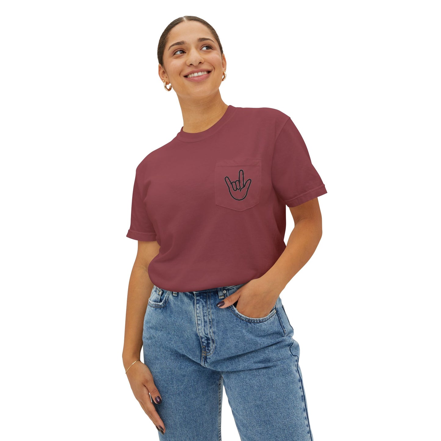 ILY Unisex Pocket T-Shirt