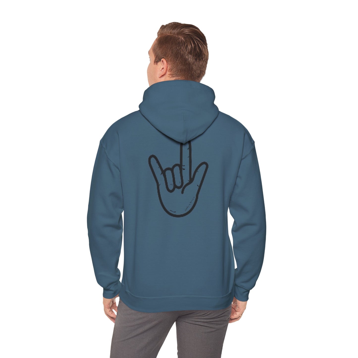 ILY Unisex Hooded Sweatshirt Front/Back