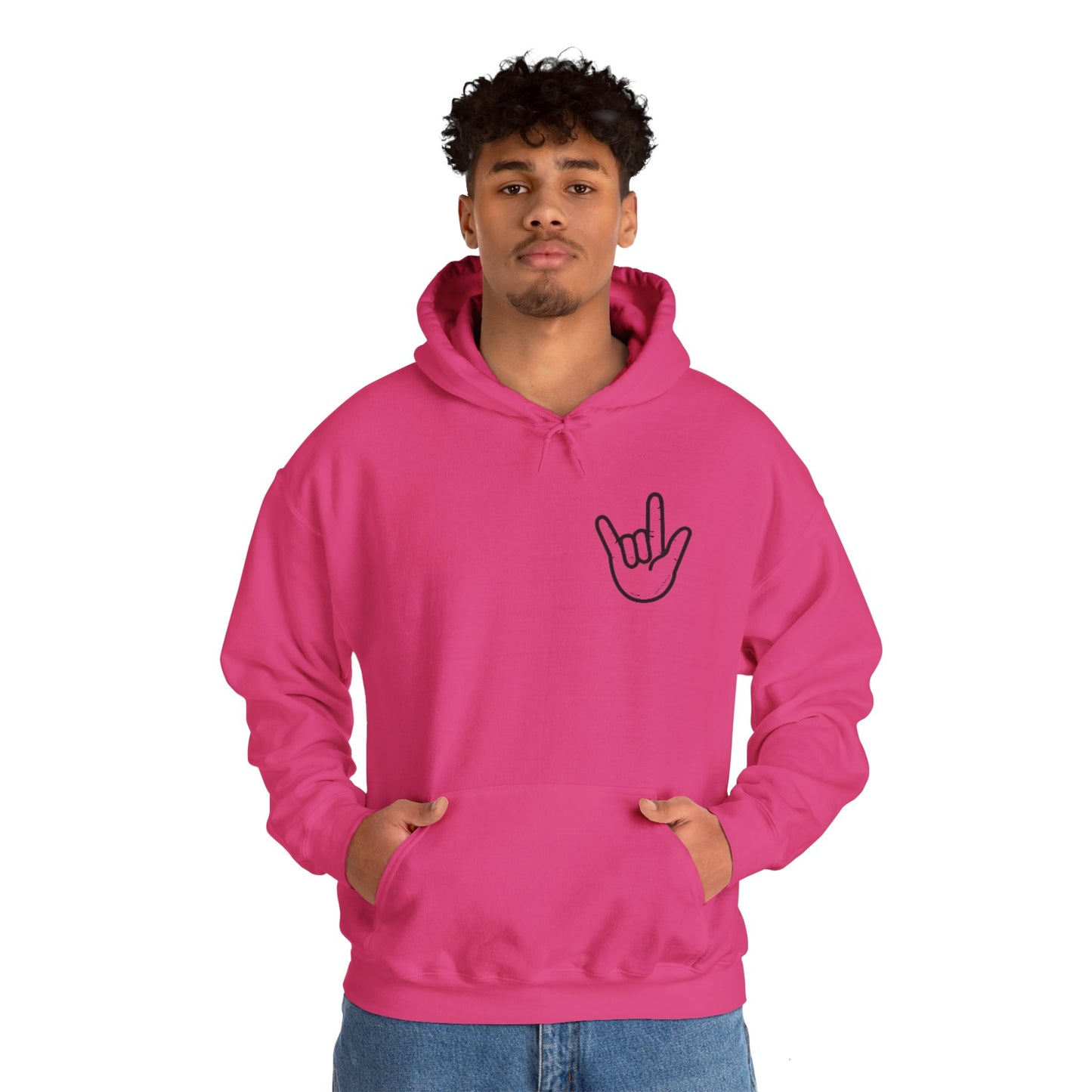 ILY Unisex Hooded Sweatshirt Front/Back