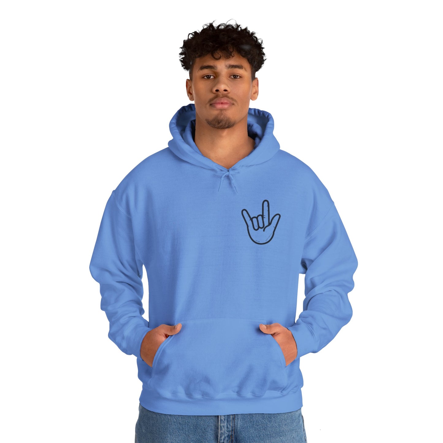 ILY Unisex Hooded Sweatshirt Front/Back