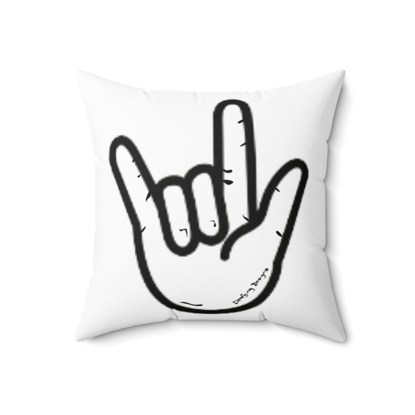 ILY Square Pillow