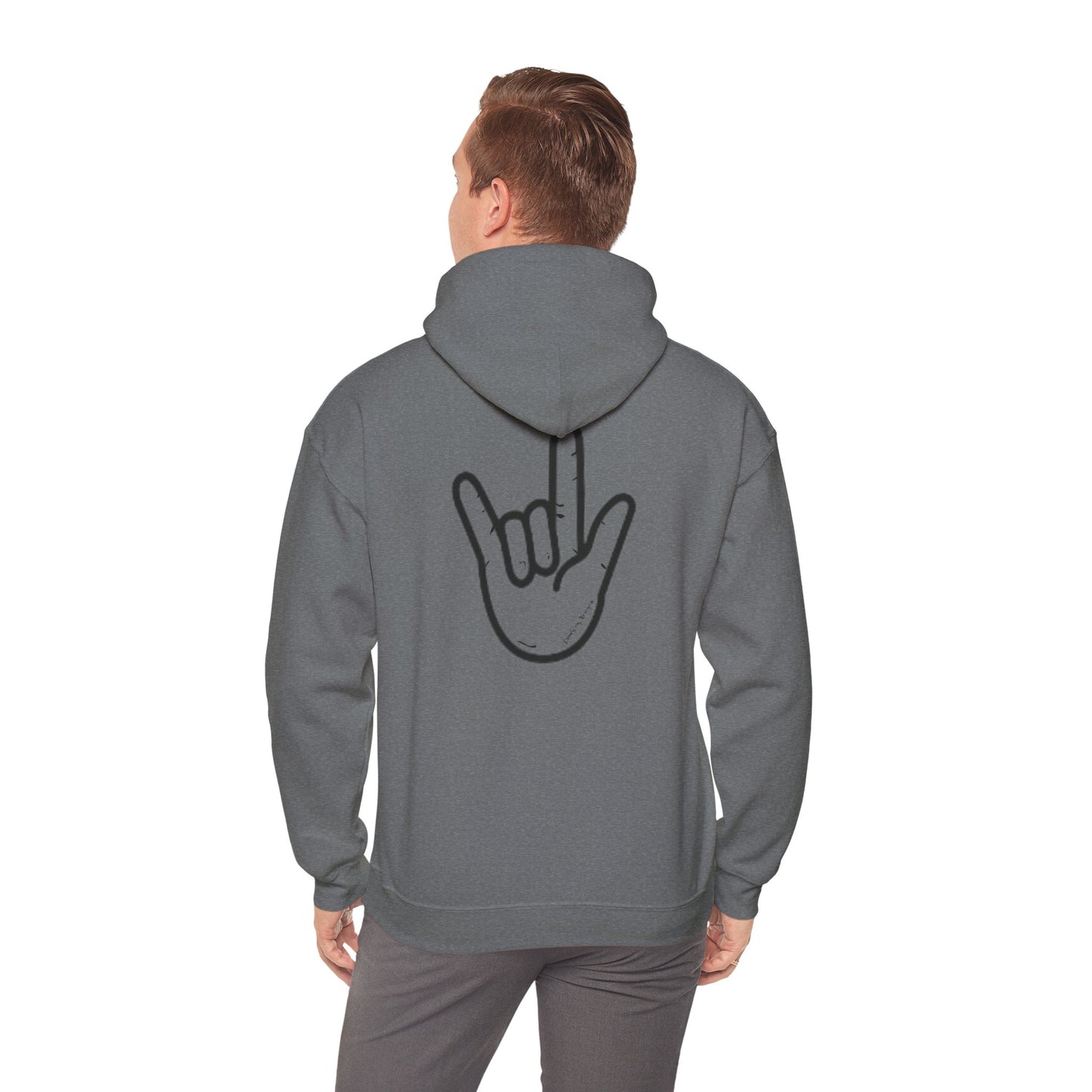 ILY Unisex Hooded Sweatshirt Front/Back