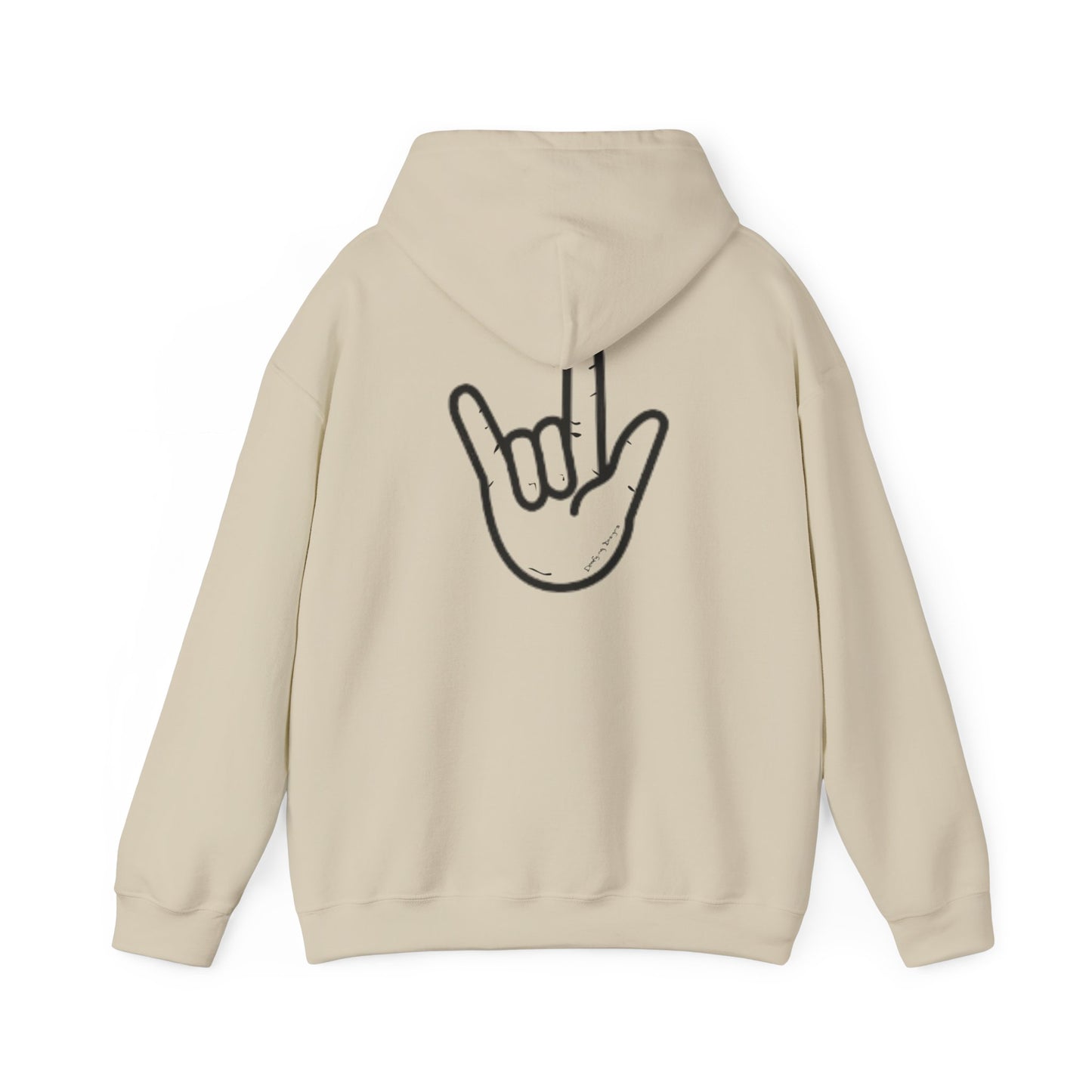 ILY Unisex Hooded Sweatshirt Front/Back