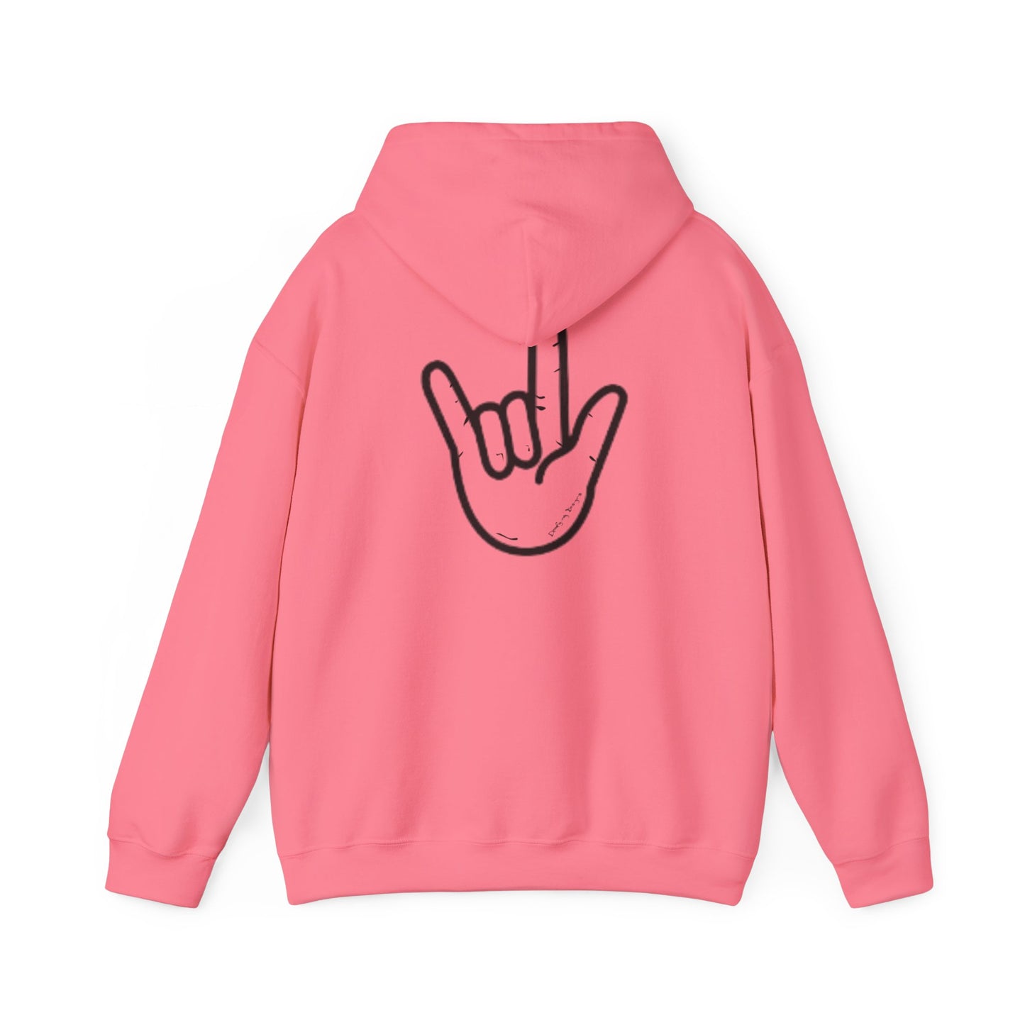 ILY Unisex Hooded Sweatshirt Front/Back