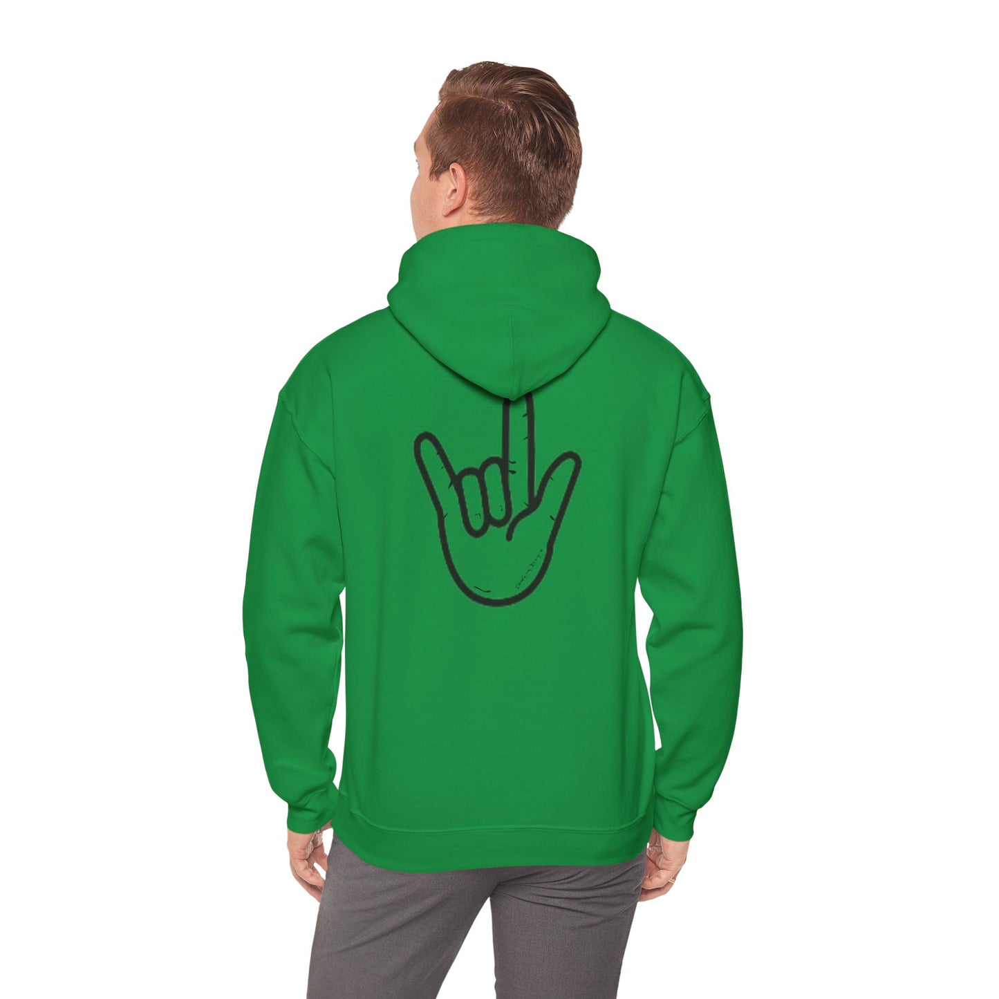 ILY Unisex Hooded Sweatshirt Front/Back