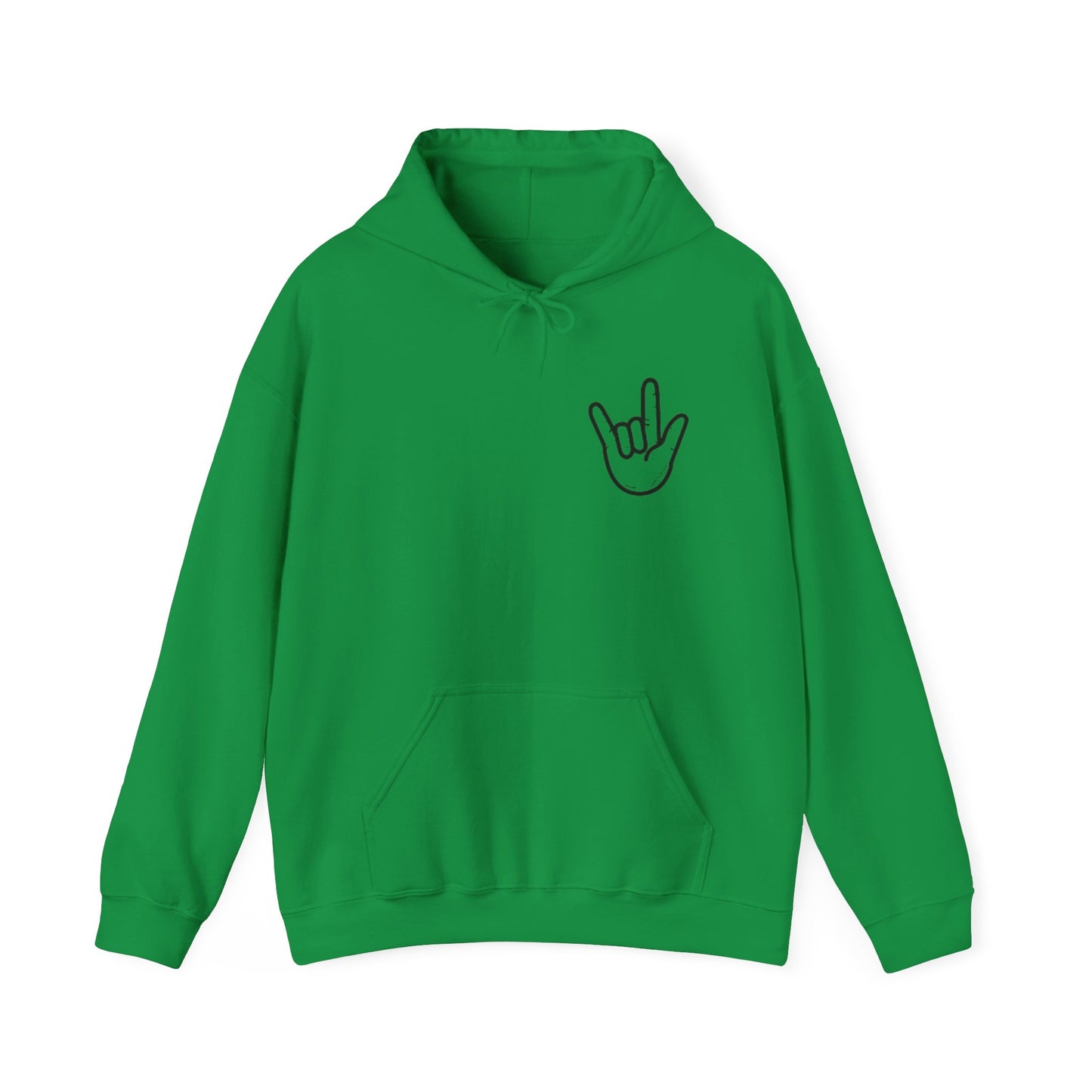 ILY Unisex Hooded Sweatshirt Front/Back