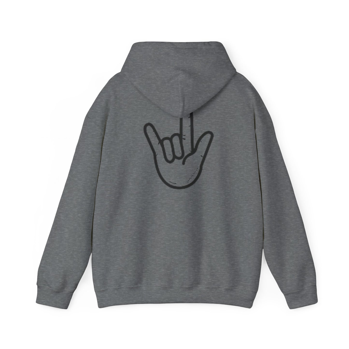 ILY Unisex Hooded Sweatshirt Front/Back