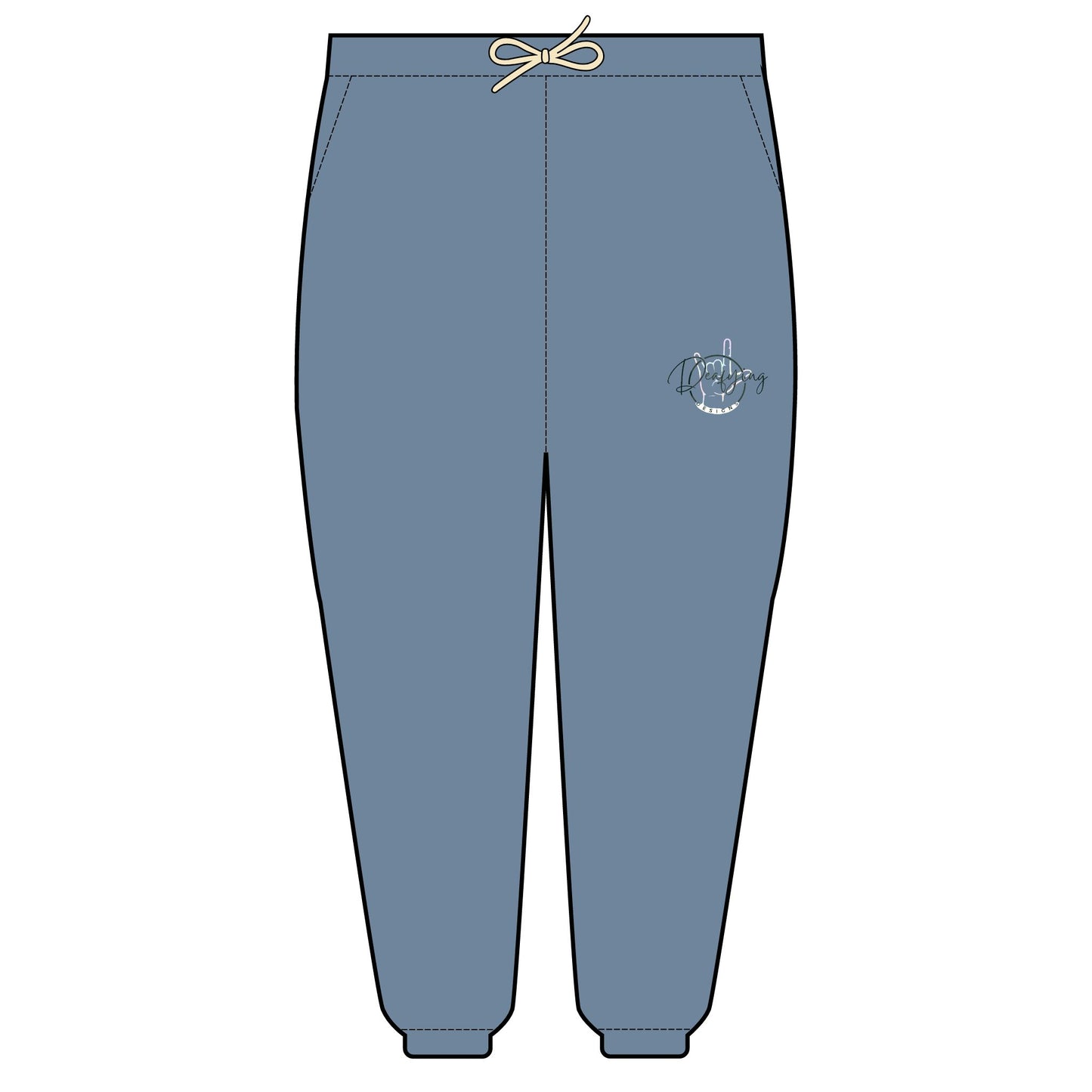 Deafying Designs Unisex Lightweight Fleece Sweatpants