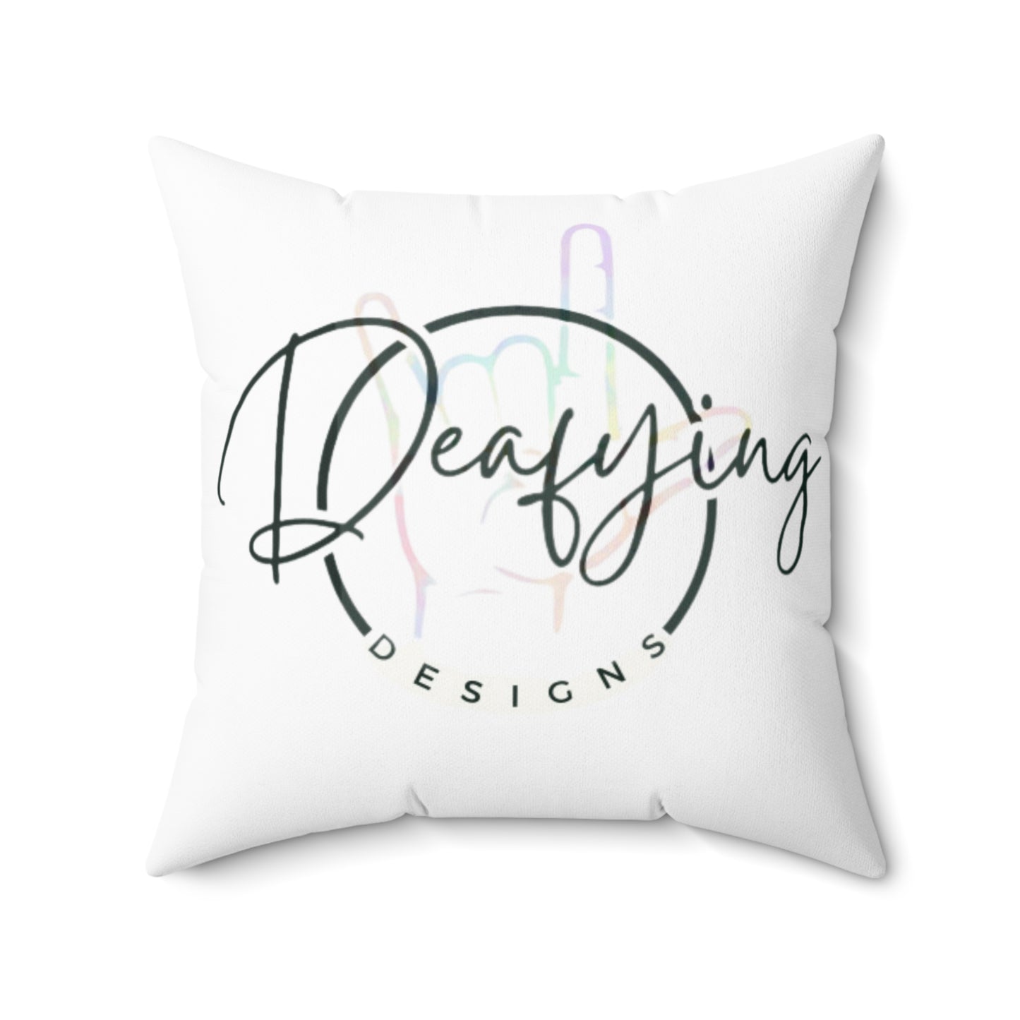 Deafying Designs Square Pillow