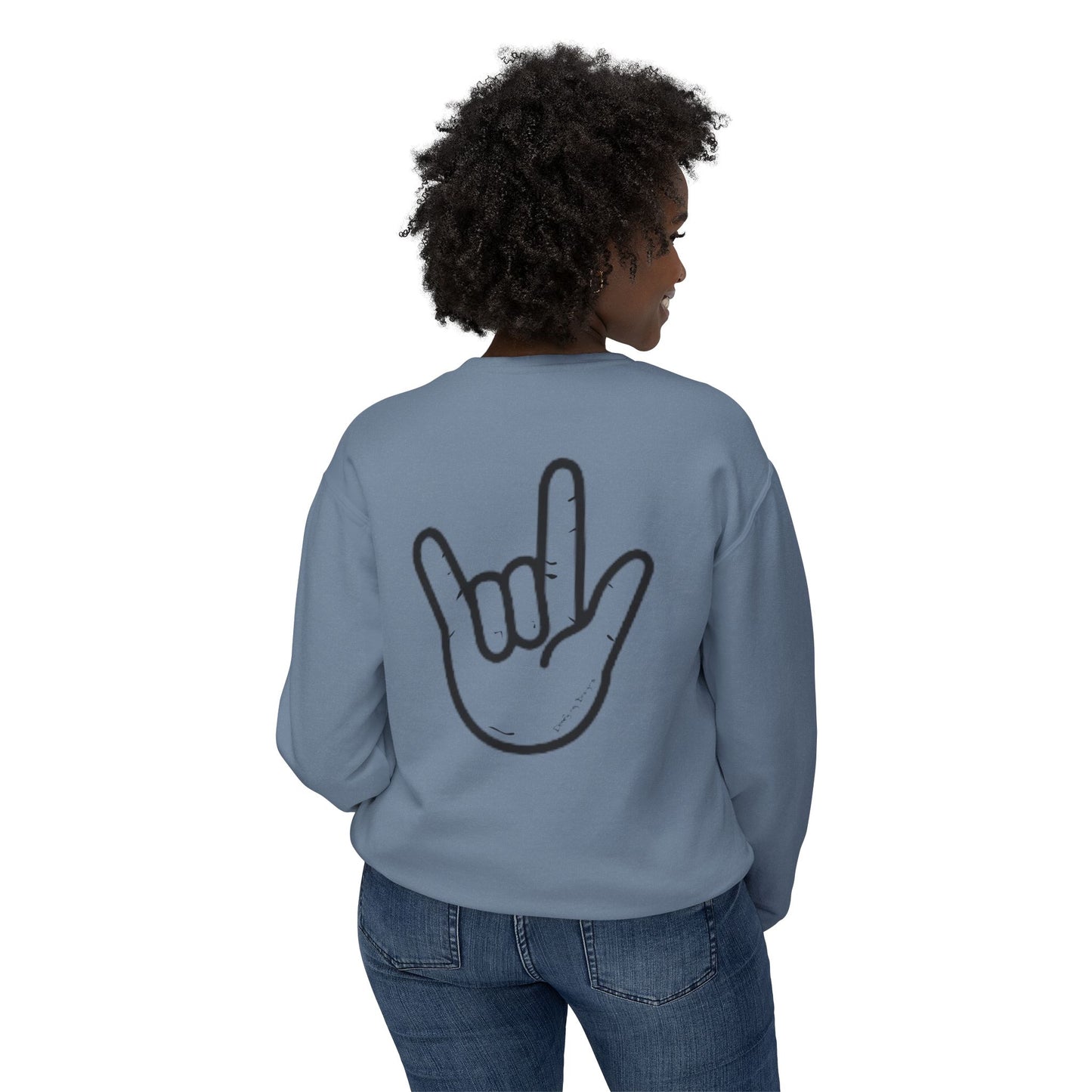 ILY Unisex Crewneck Front/Back