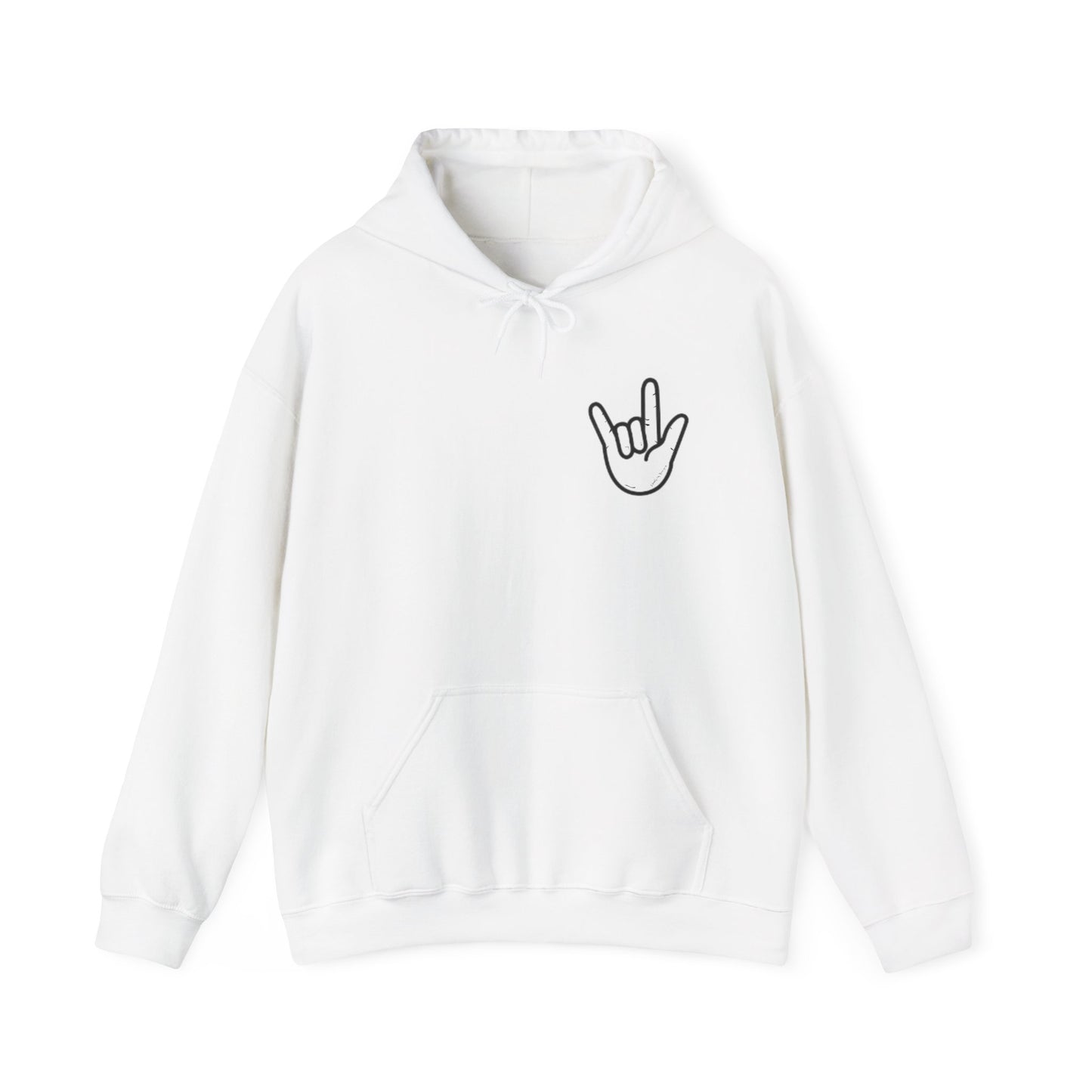 ILY Unisex Hooded Sweatshirt Front/Back