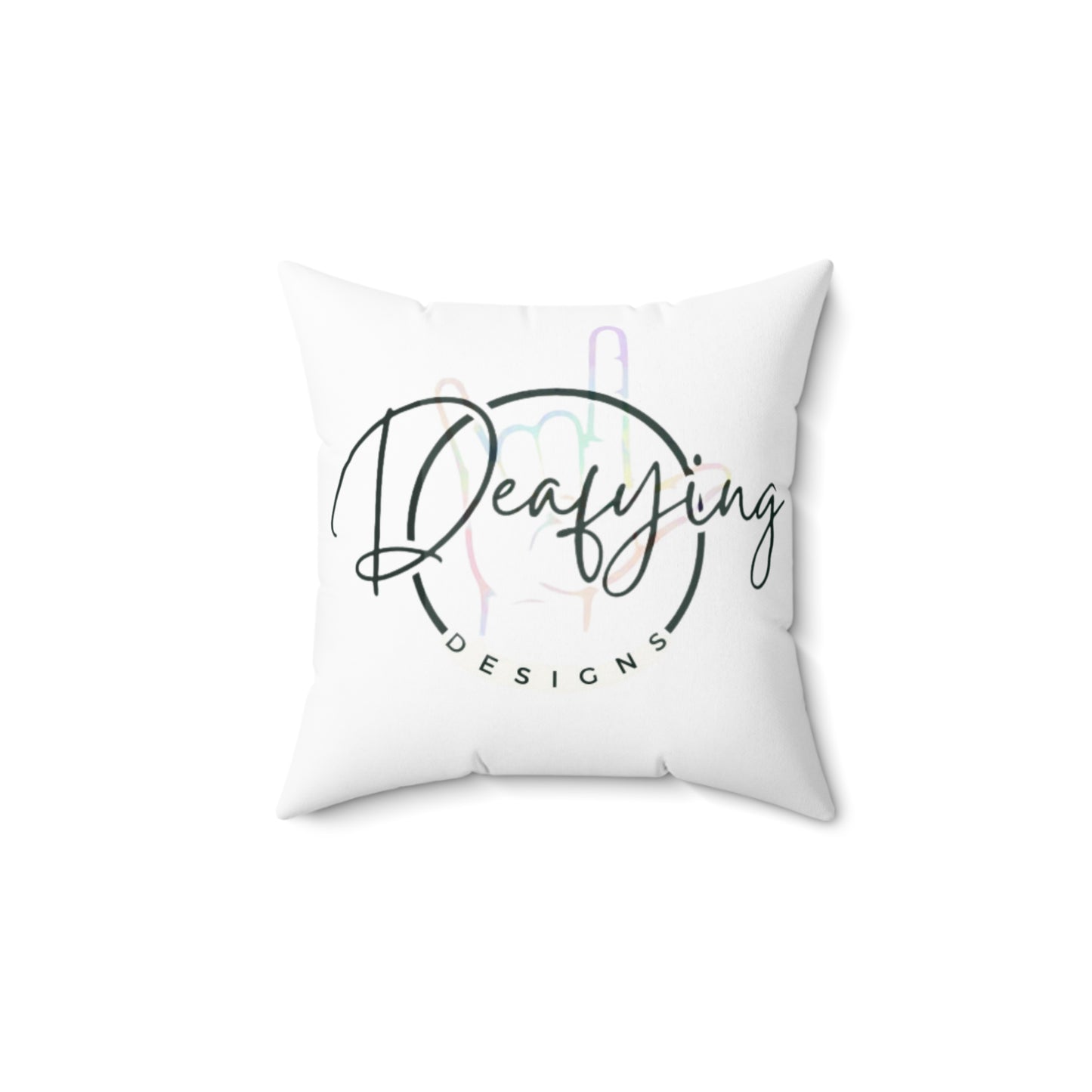 Deafying Designs Square Pillow