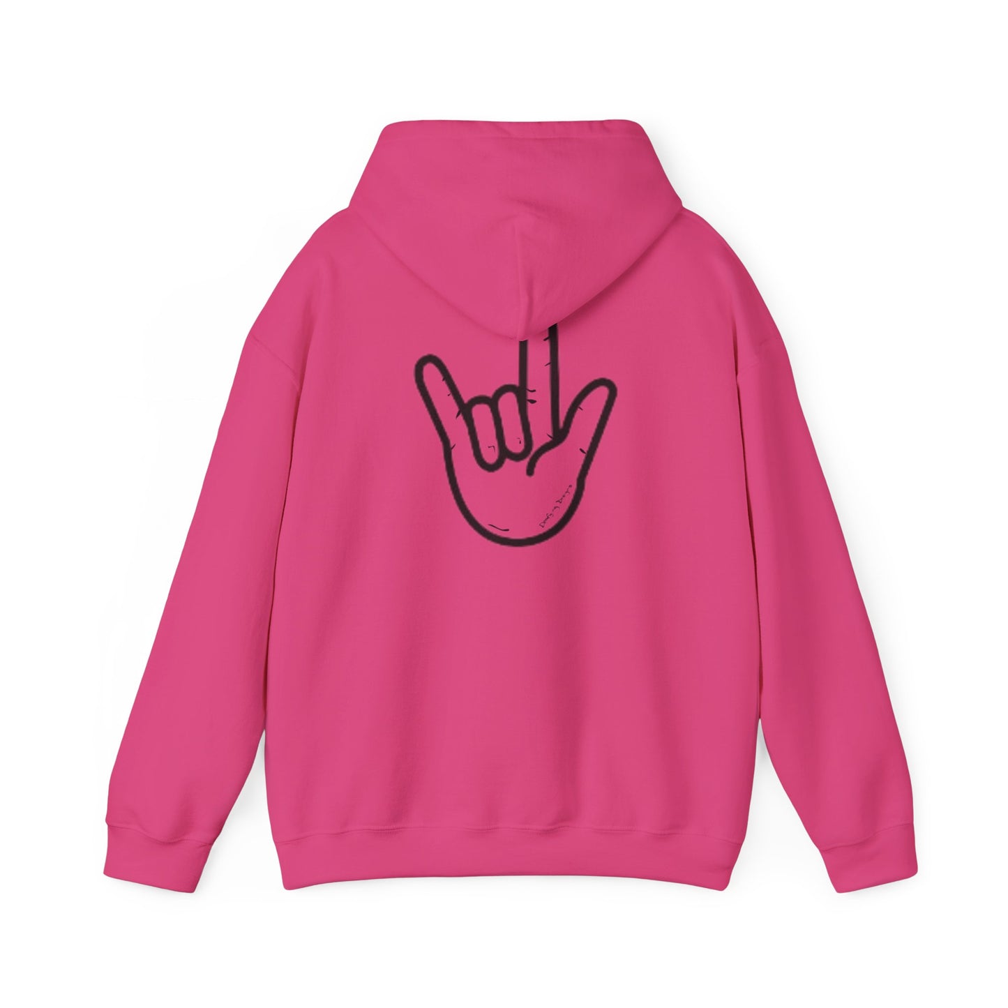 ILY Unisex Hooded Sweatshirt Front/Back