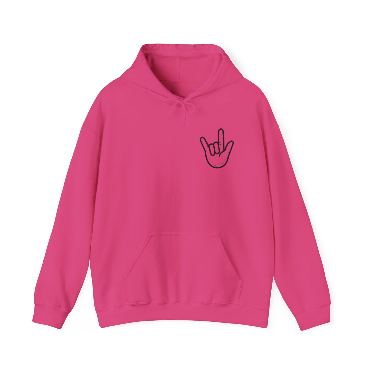 ILY Unisex Hooded Sweatshirt Front/Back