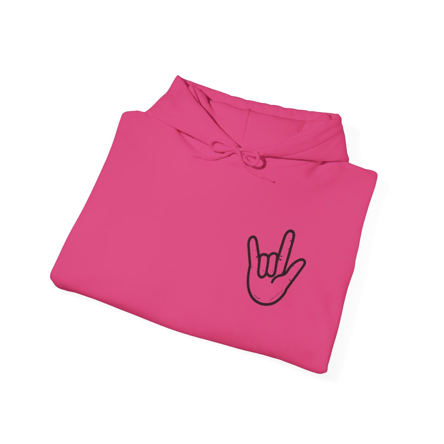 ILY Unisex Hooded Sweatshirt Front/Back