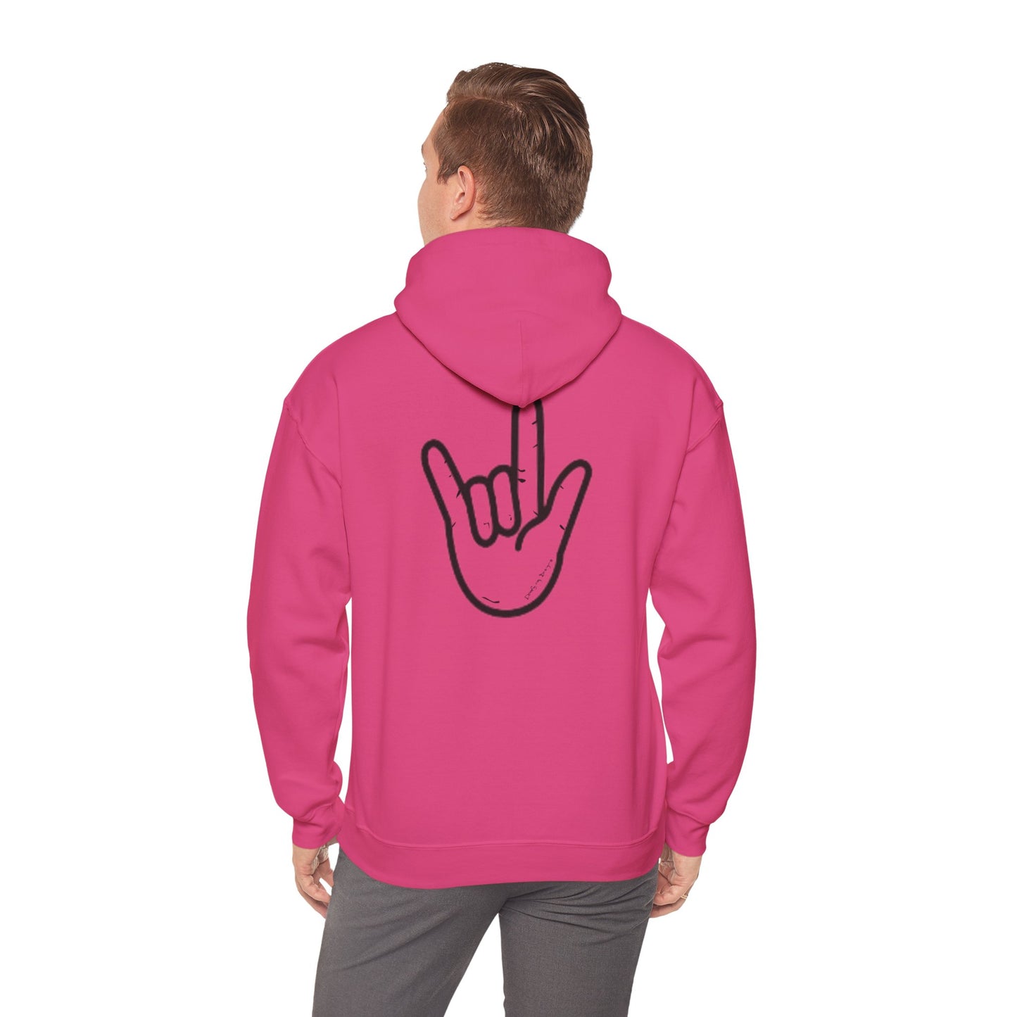 ILY Unisex Hooded Sweatshirt Front/Back