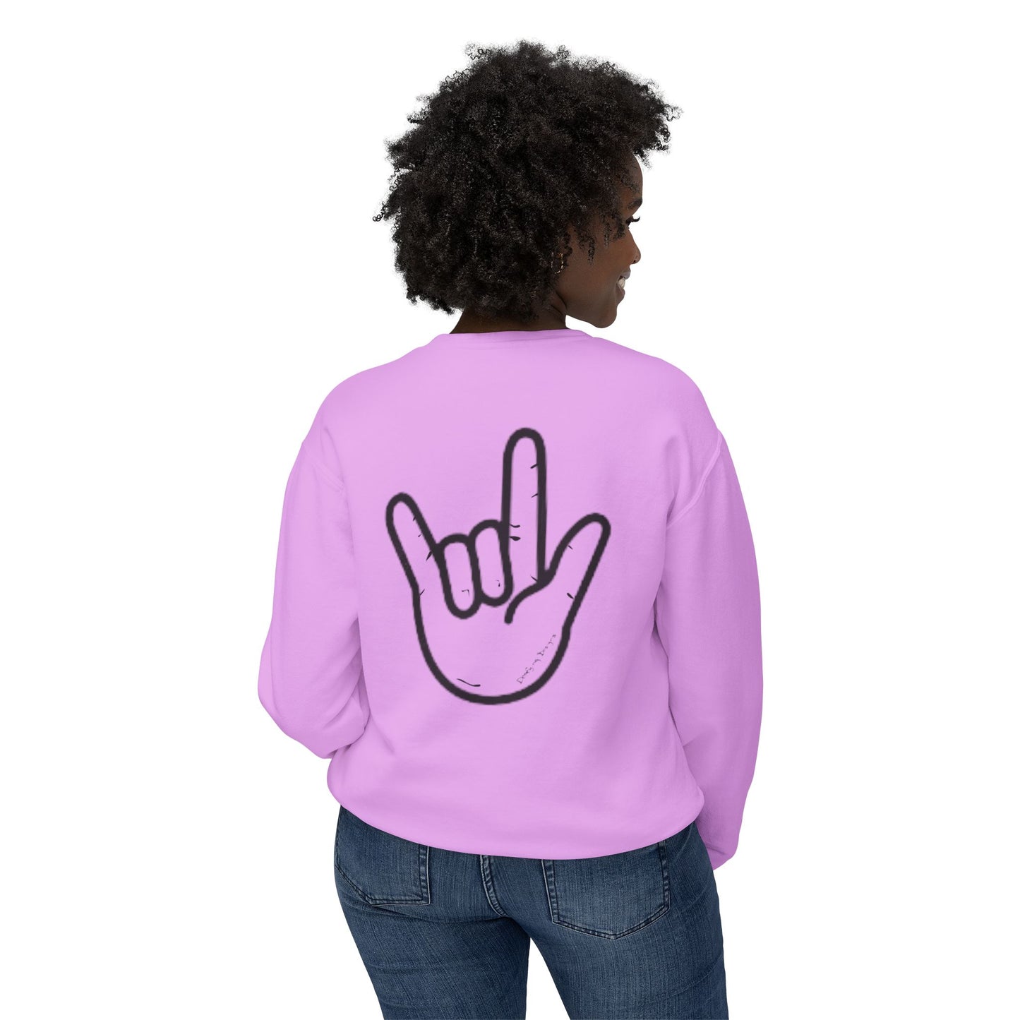 ILY Unisex Crewneck Front/Back