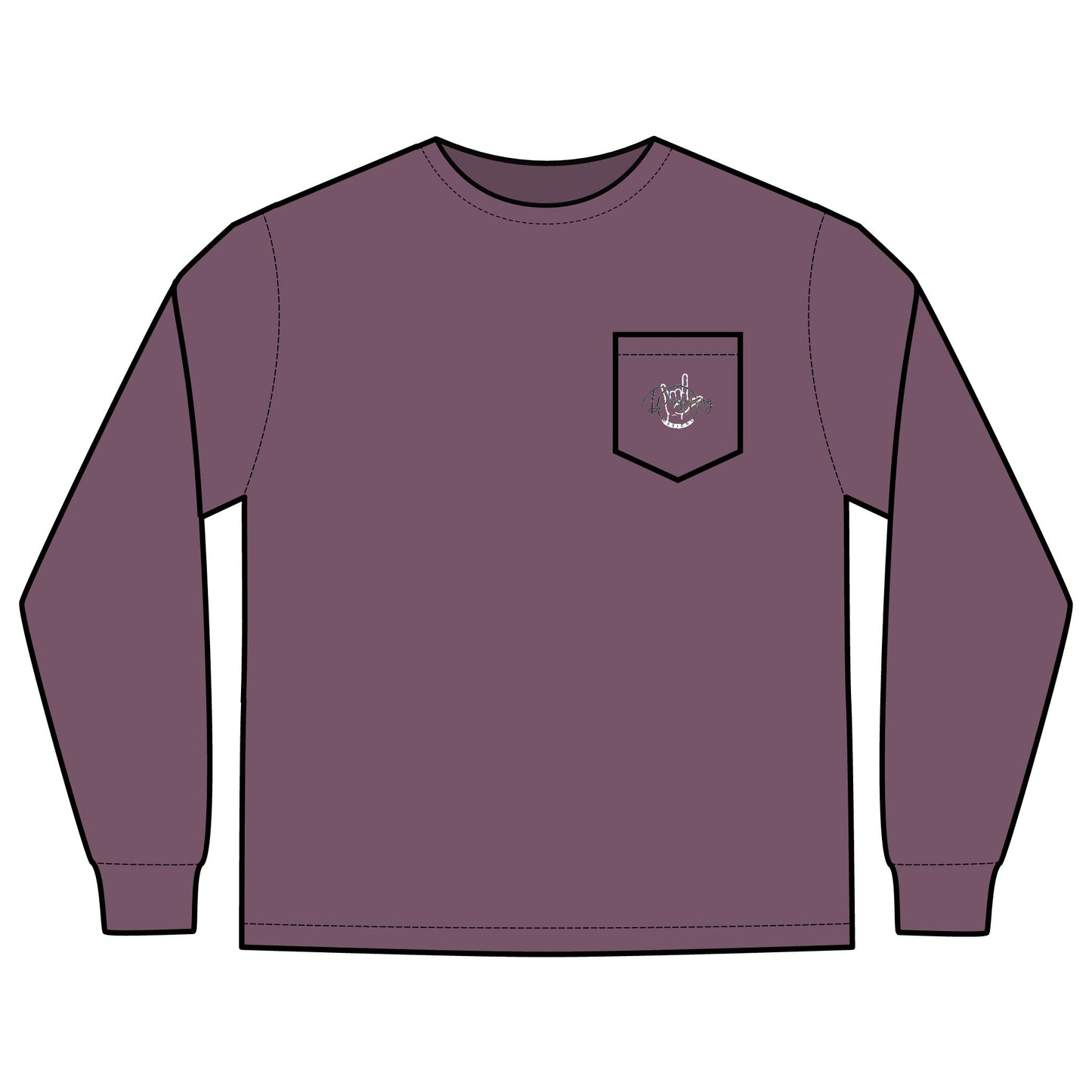 Deafying Designs Unisex Long Sleeve with Pocket