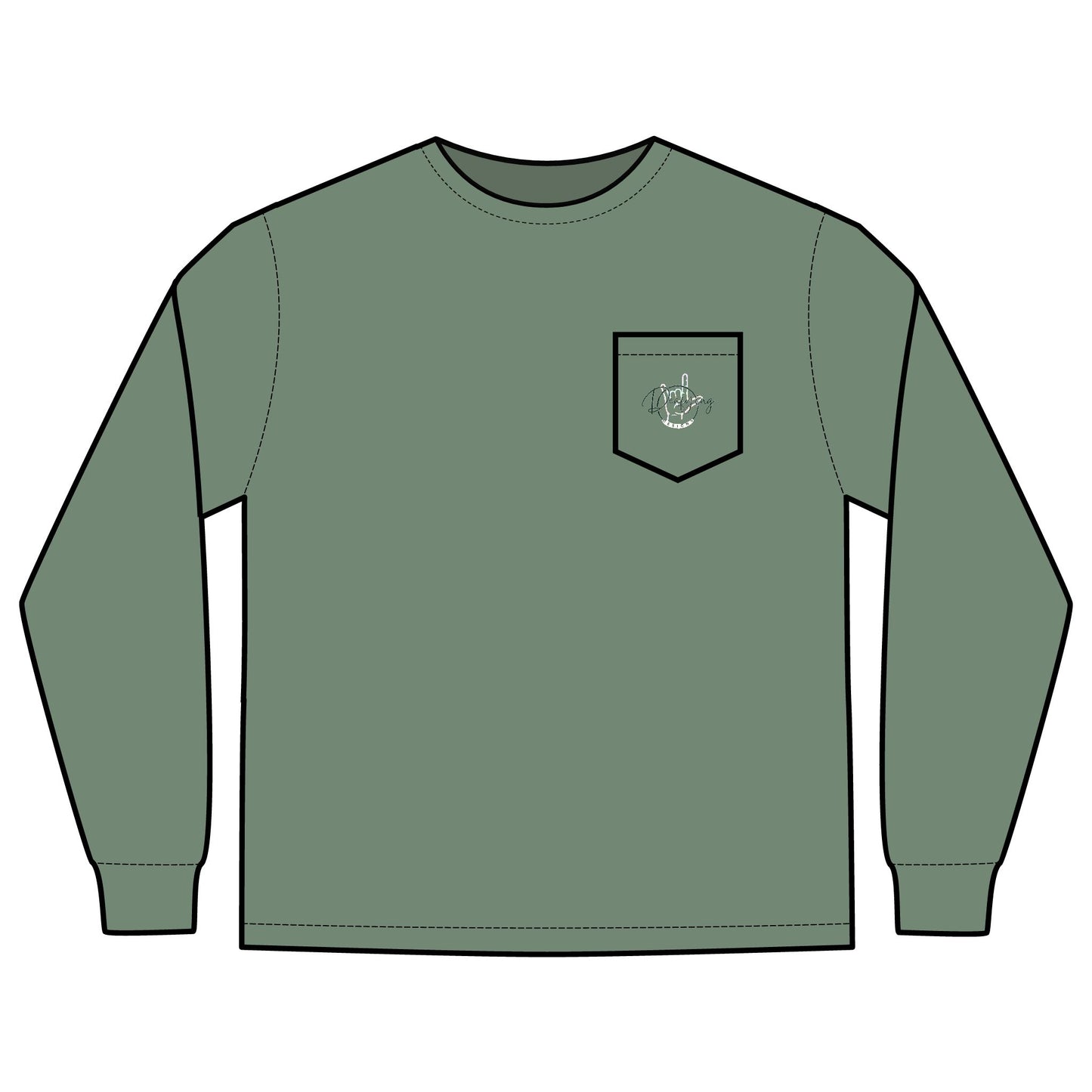 Deafying Designs Unisex Long Sleeve with Pocket